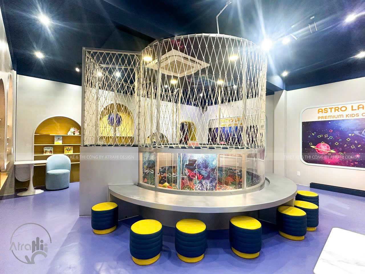AstroLand Premium Kids Cafe – Thiết kế khu vui chơi thiếu nhi chủ đề vũ trụ