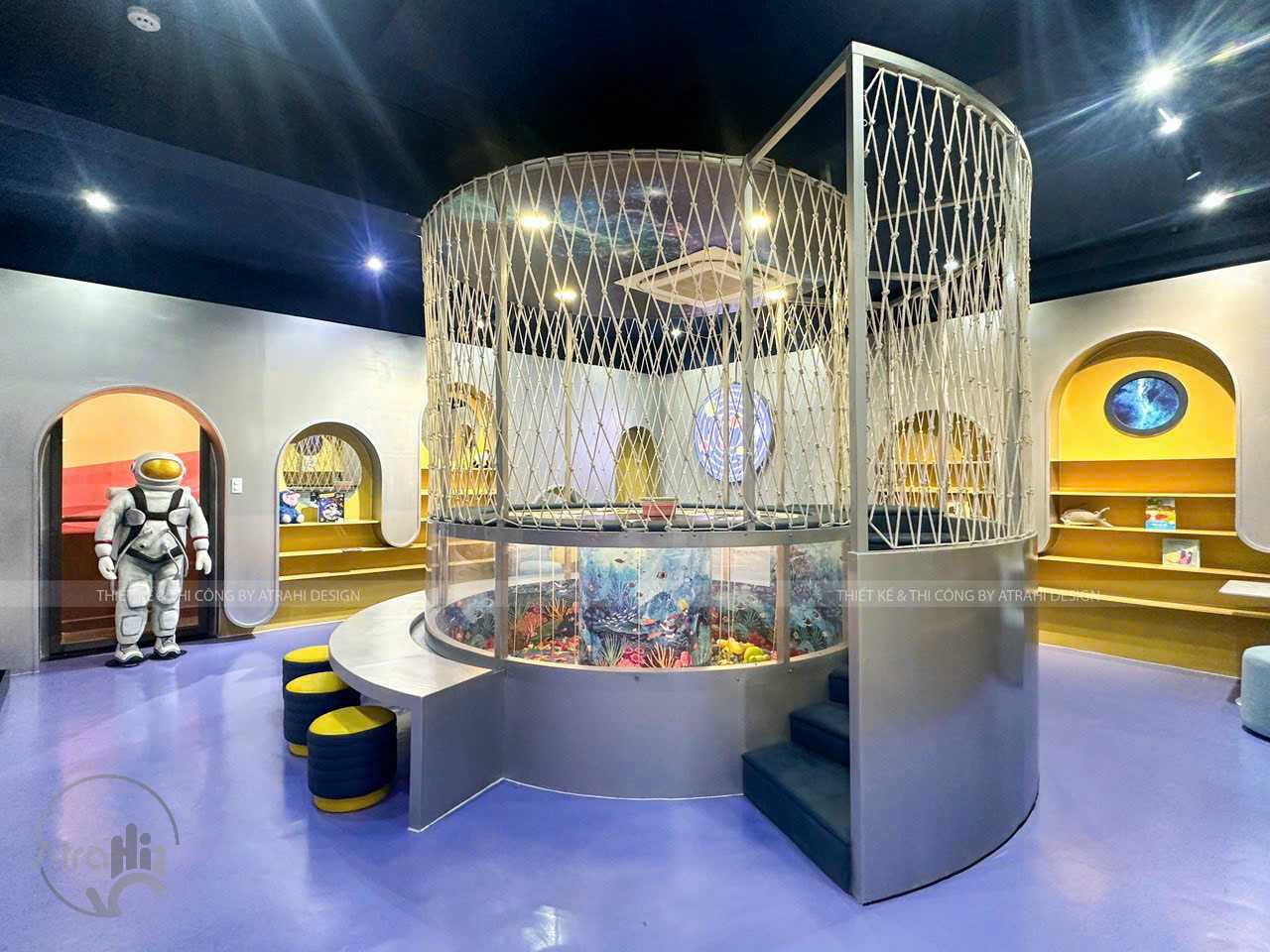 AstroLand Premium Kids Cafe – Thiết kế khu vui chơi thiếu nhi chủ đề vũ trụ