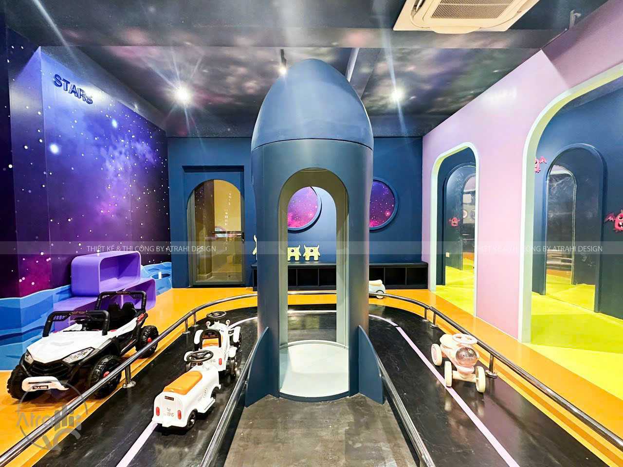 AstroLand Premium Kids Cafe – Thiết kế khu vui chơi thiếu nhi chủ đề vũ trụ