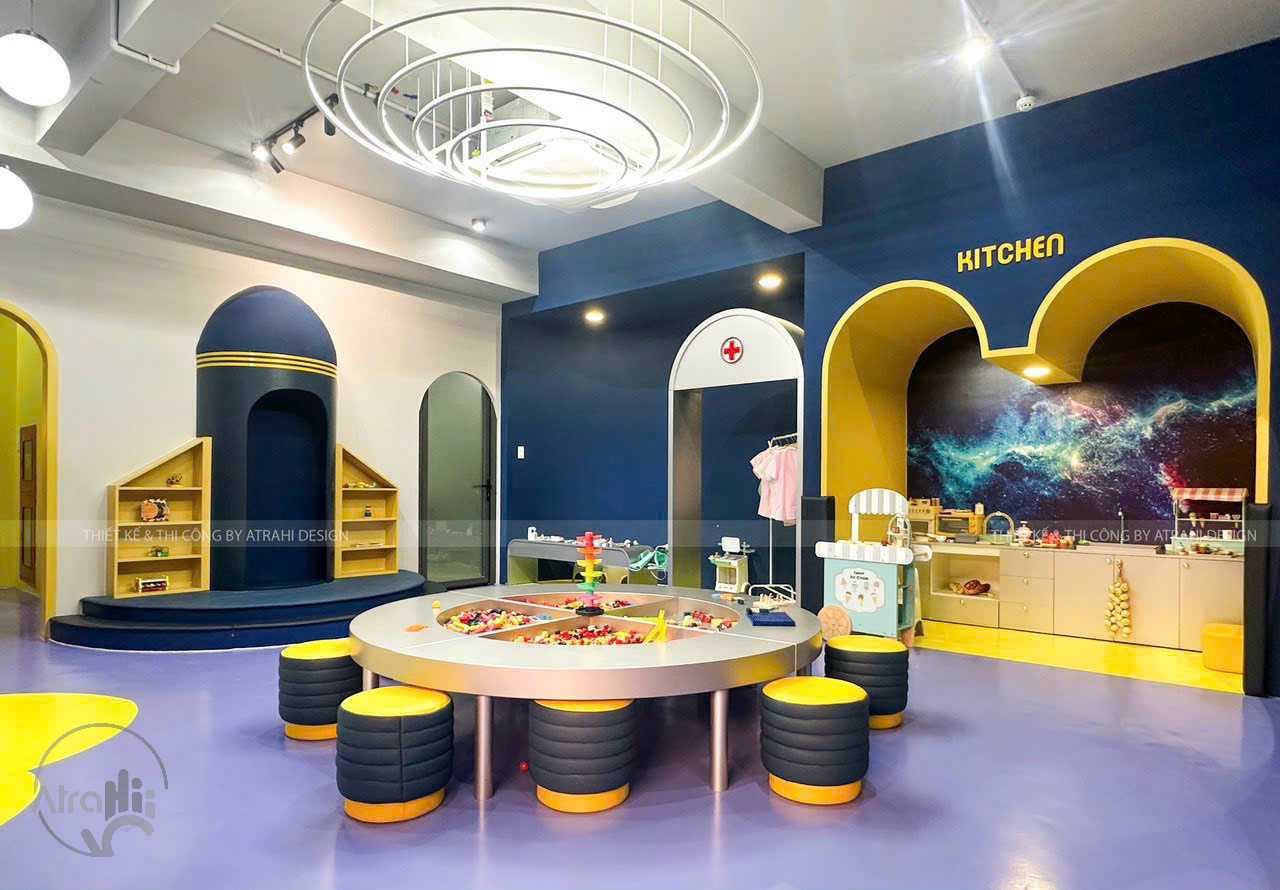 AstroLand Premium Kids Cafe – Thiết kế khu vui chơi thiếu nhi chủ đề vũ trụ