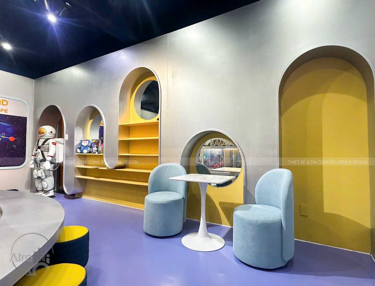 AstroLand Premium Kids Cafe – Thiết kế khu vui chơi thiếu nhi chủ đề vũ trụ