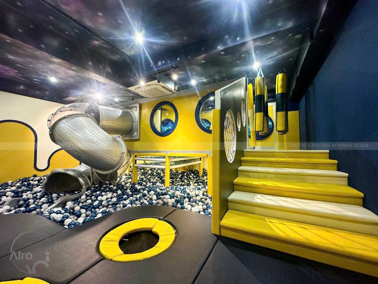 AstroLand Premium Kids Cafe – Thiết kế khu vui chơi thiếu nhi chủ đề vũ trụ