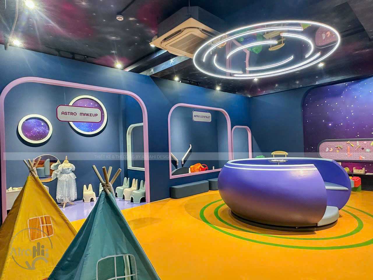 AstroLand Premium Kids Cafe – Thiết kế khu vui chơi thiếu nhi chủ đề vũ trụ
