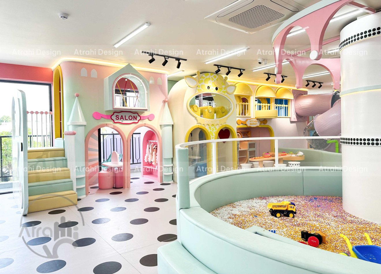 Thiết kế khu vui chơi chủ đề rạp xiếc – Cam Be Bé Kidsplay Cafe