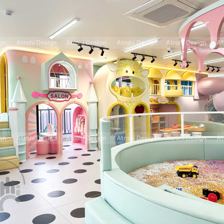 Thiết kế khu vui chơi chủ đề rạp xiếc - Cam Be Bé Kidsplay Cafe 1