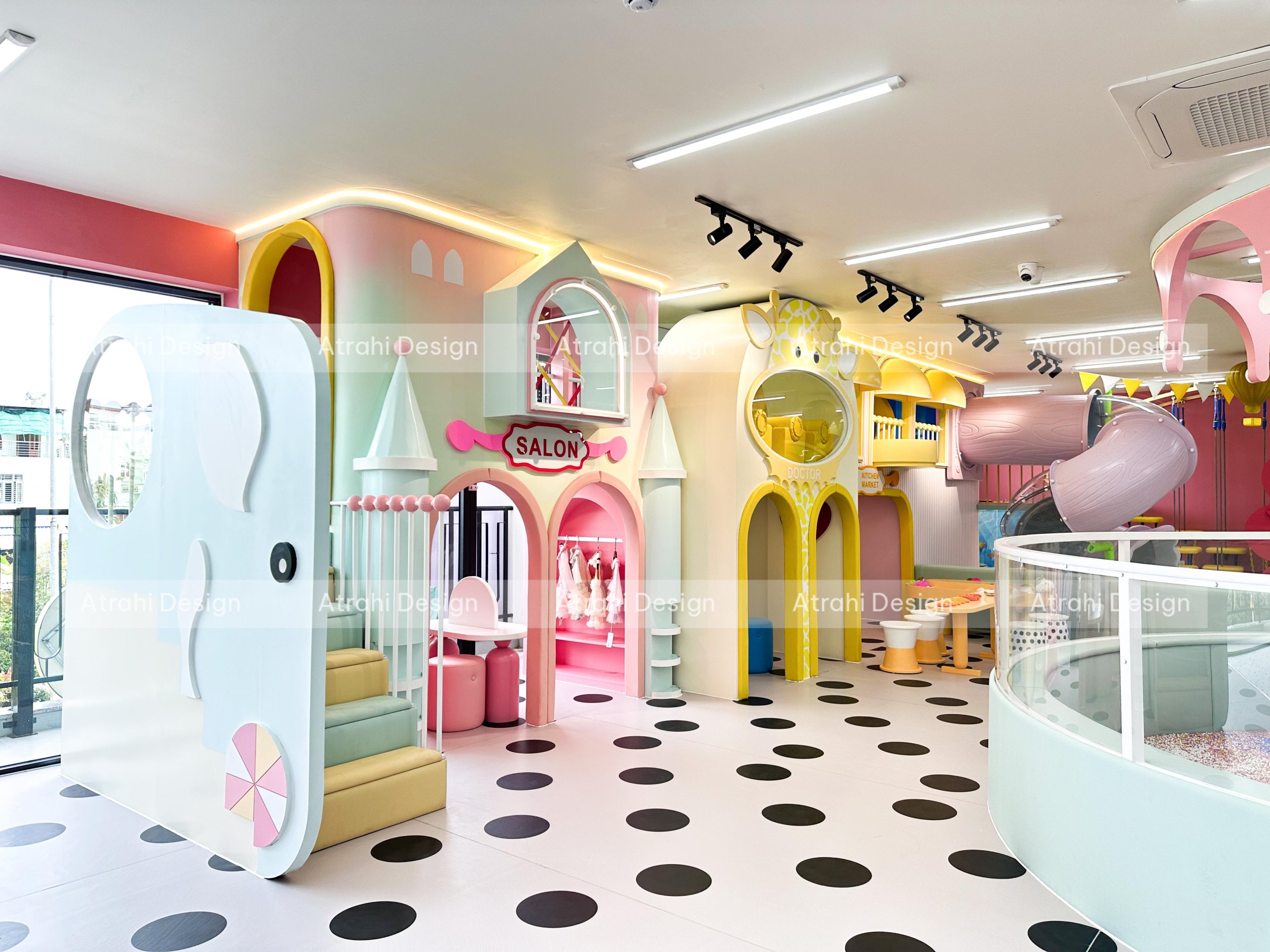 Xu hướng thiết kế khu vui chơi trẻ em 2026: Giải mã bài toán lợi nhuận và trải nghiệm từ Atrahi Design 01