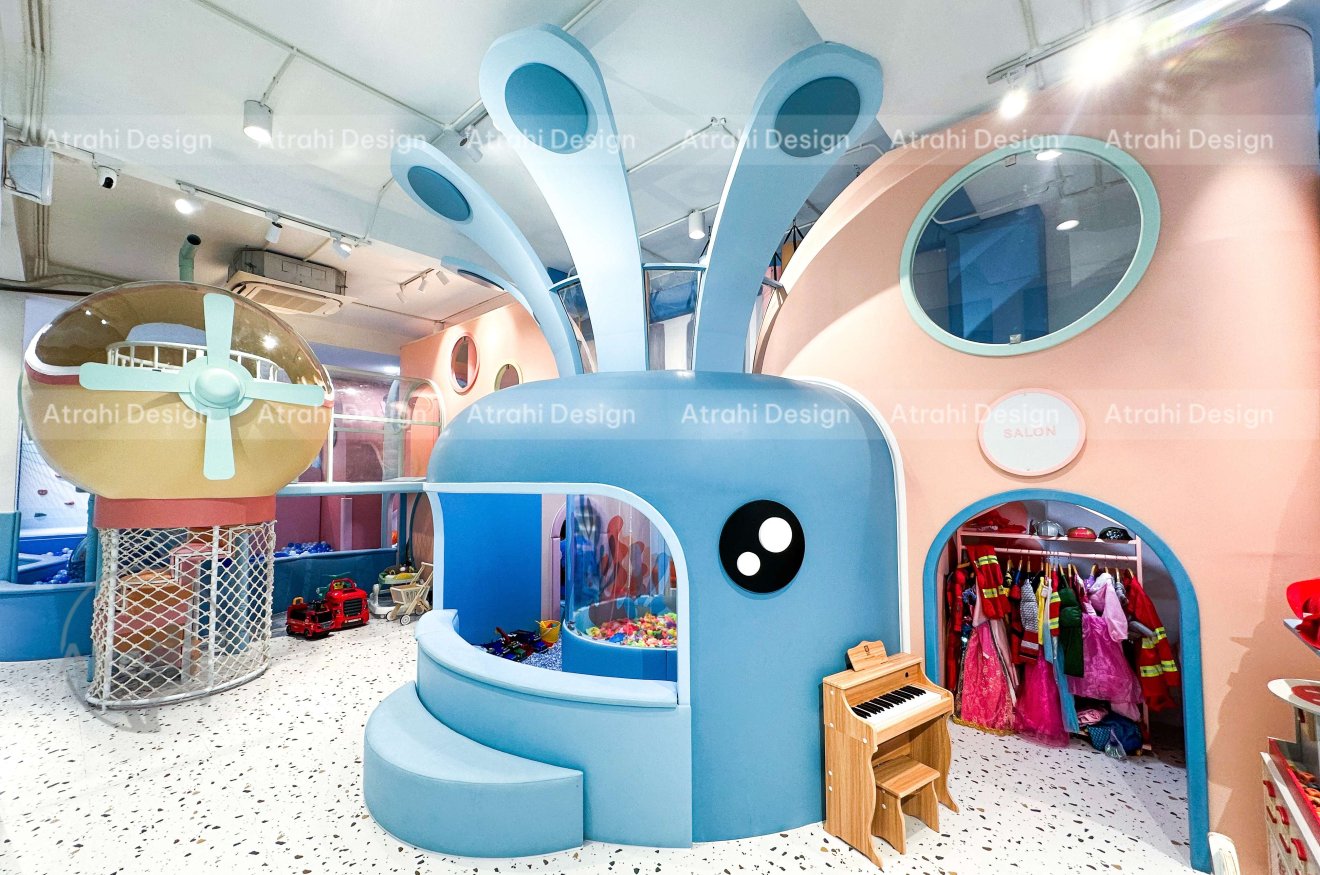 Thiết kế kids cafe trọn gói TiGold Kids Cafe – Không gian đại dương sáng tạo tại Gò Vấp