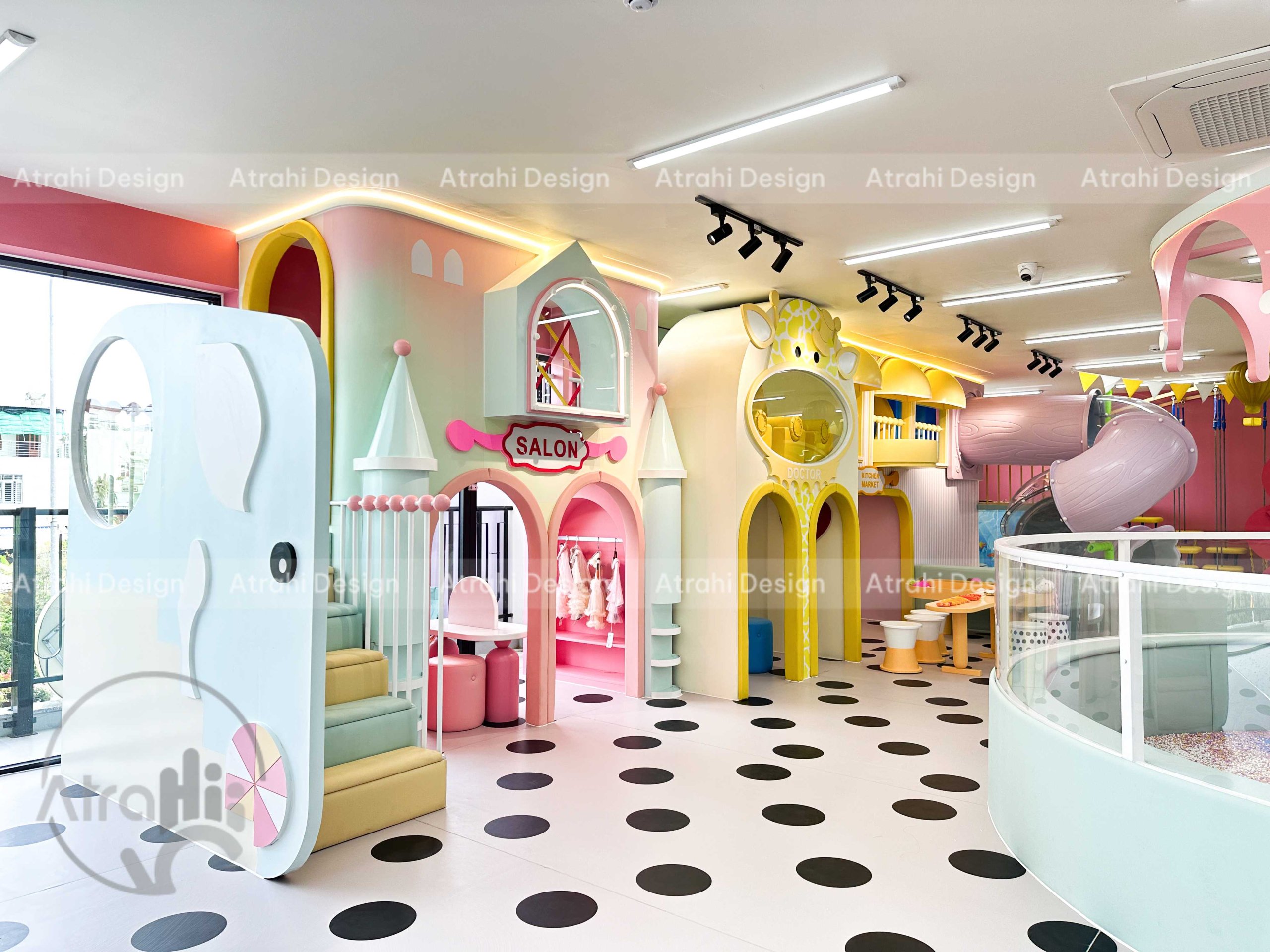 Thiết kế khu vui chơi chủ đề rạp xiếc – Cam Be Bé Kidsplay Cafe