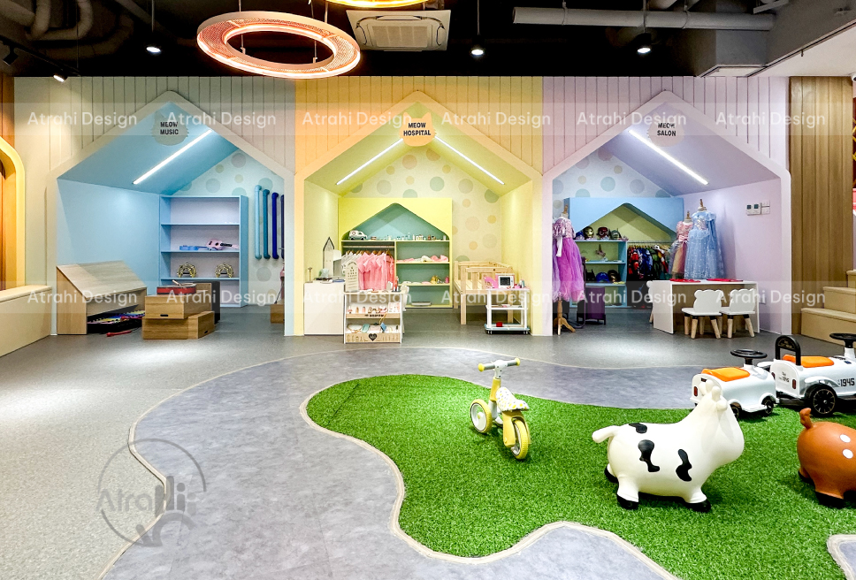Thiết kế khu vui chơi trẻ em chủ đề mèo – Meow Meow Kids Cafe Quận 4