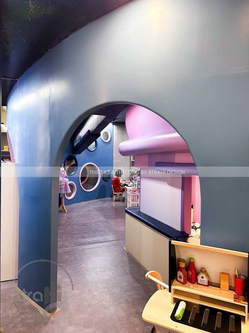 Atrahi Kidsplay & Legend Art – Khu vui chơi trẻ em trong nhà giàu tính nghệ thuật