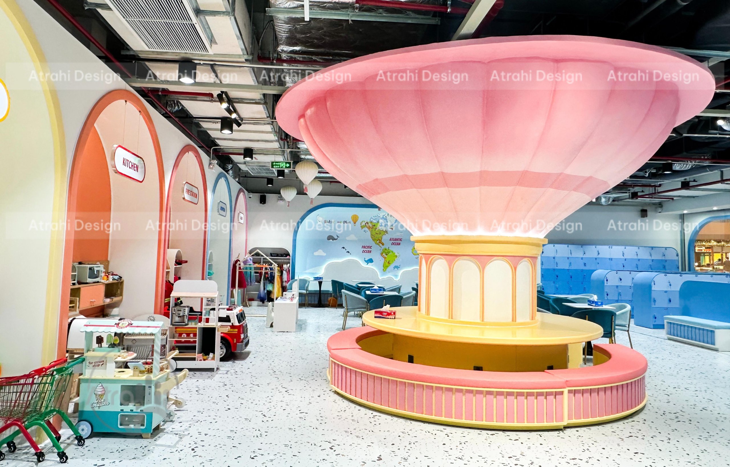 Dự án khu vui chơi trẻ em Kids Camp Plus – Atrahi Design thiết kế & thi công trọn gói