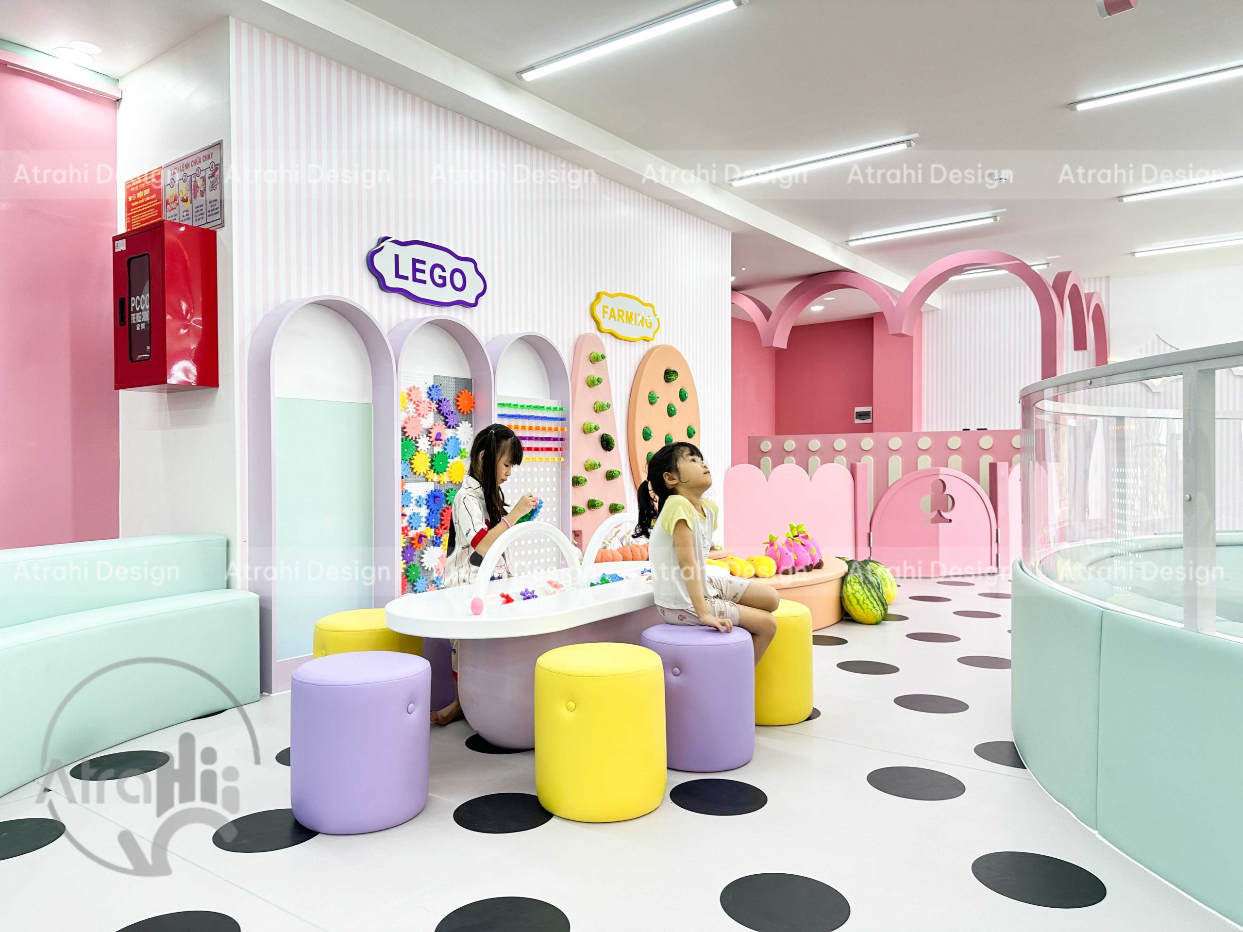 Thiết kế khu vui chơi chủ đề rạp xiếc – Cam Be Bé Kidsplay Cafe