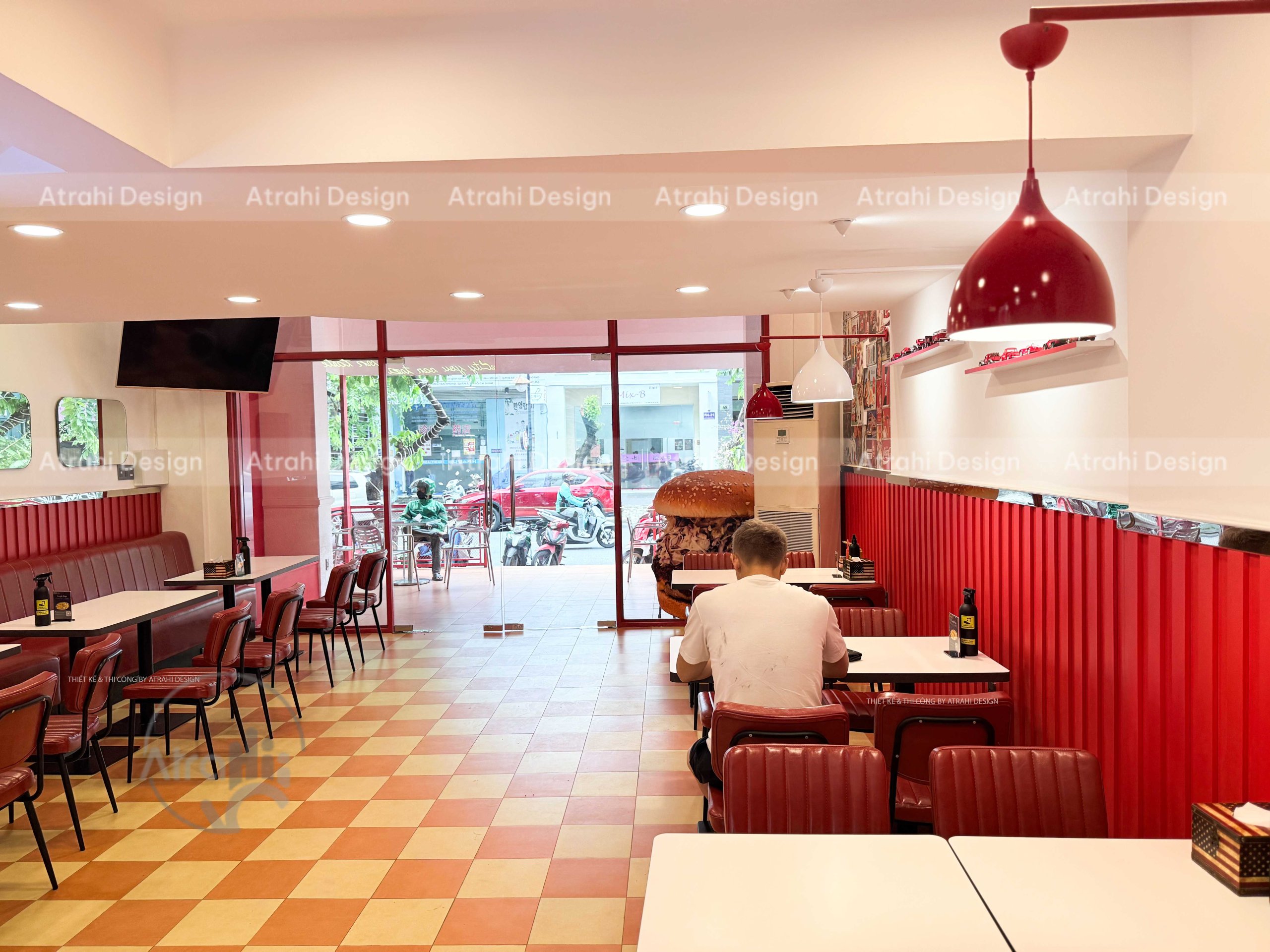 Thiết kế nhà hàng burger Back’s Burger – Không gian Âu Mỹ hiện đại giữa lòng Quận 7