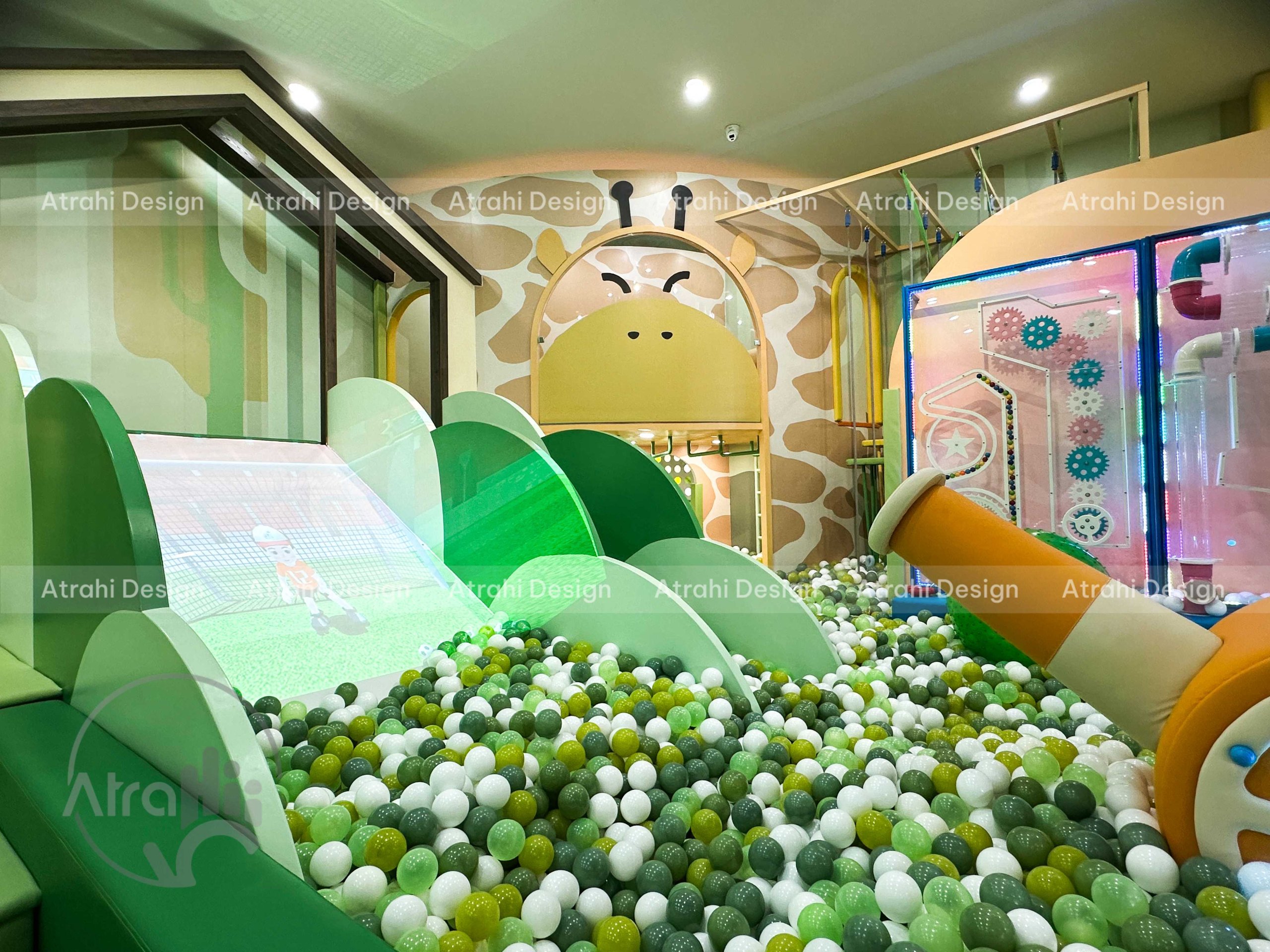 Thiết Kế Thi Công Khu vui chơi Happy Forest kidsplay cafe | Mô Hình Khu vui chơi kết hợp cafe