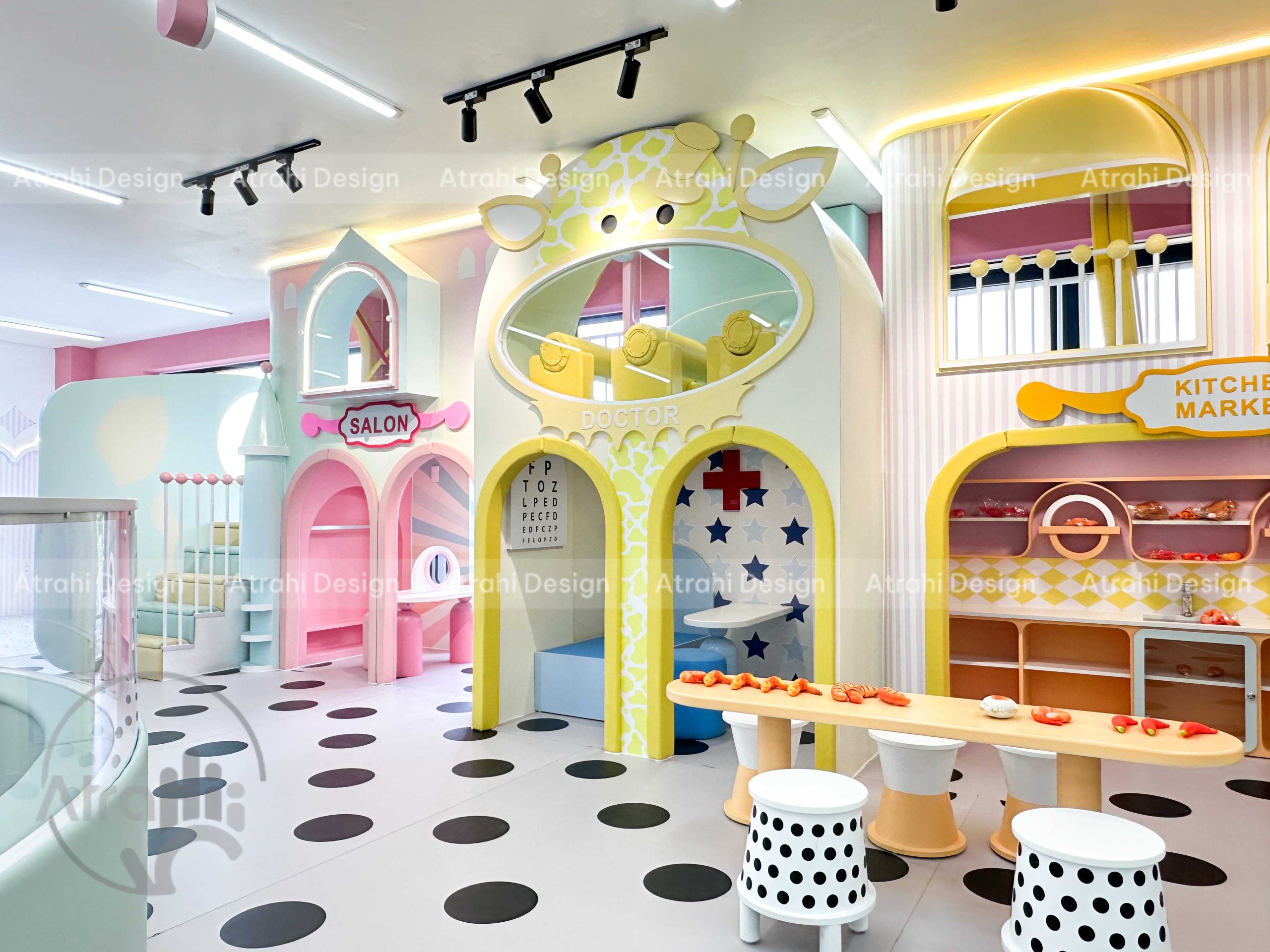 Thiết kế khu vui chơi chủ đề rạp xiếc – Cam Be Bé Kidsplay Cafe