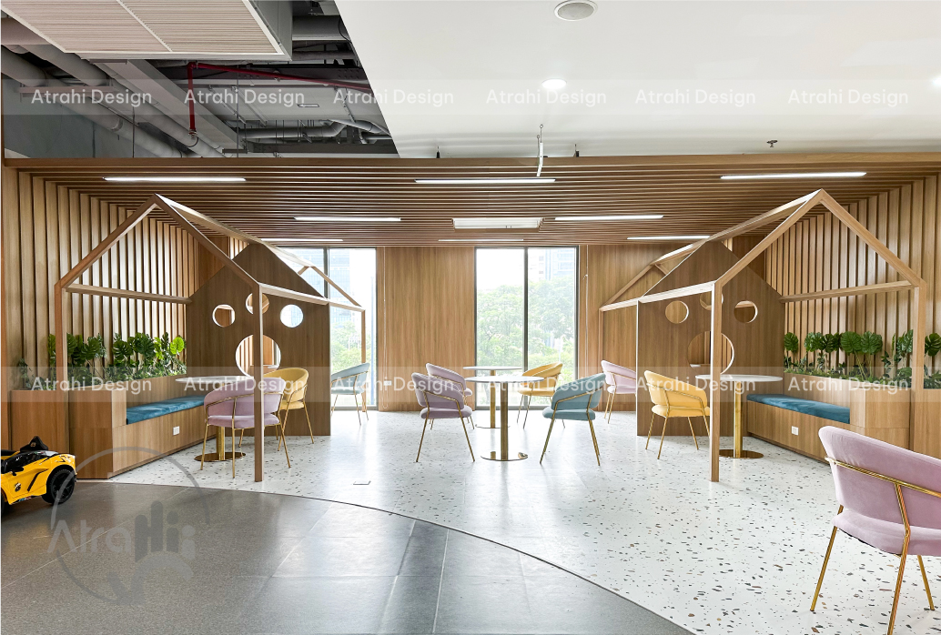 Thiết kế khu vui chơi trẻ em chủ đề mèo – Meow Meow Kids Cafe Quận 4