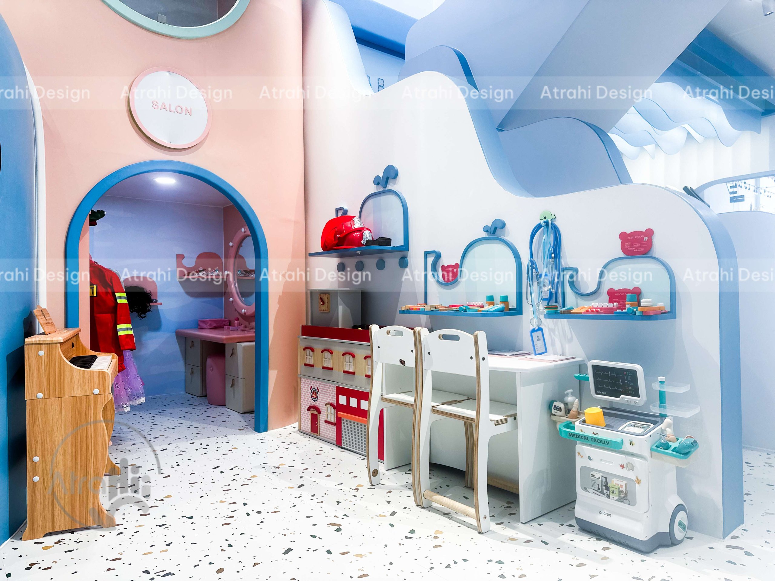 Thiết kế kids cafe trọn gói TiGold Kids Cafe – Không gian đại dương sáng tạo tại Gò Vấp