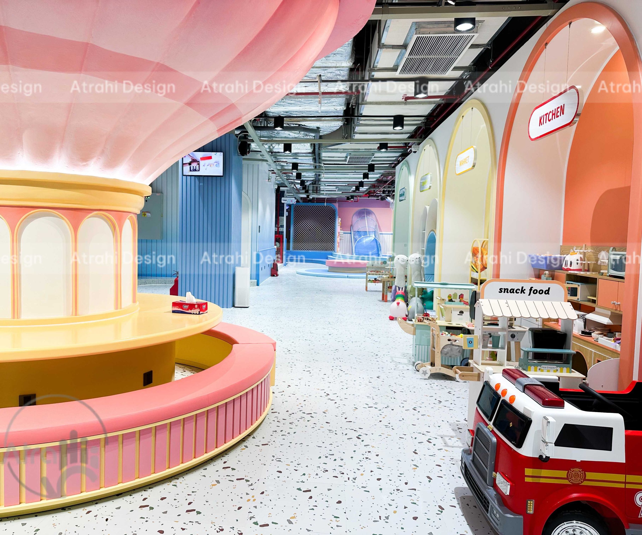 Dự án khu vui chơi trẻ em Kids Camp Plus – Atrahi Design thiết kế & thi công trọn gói