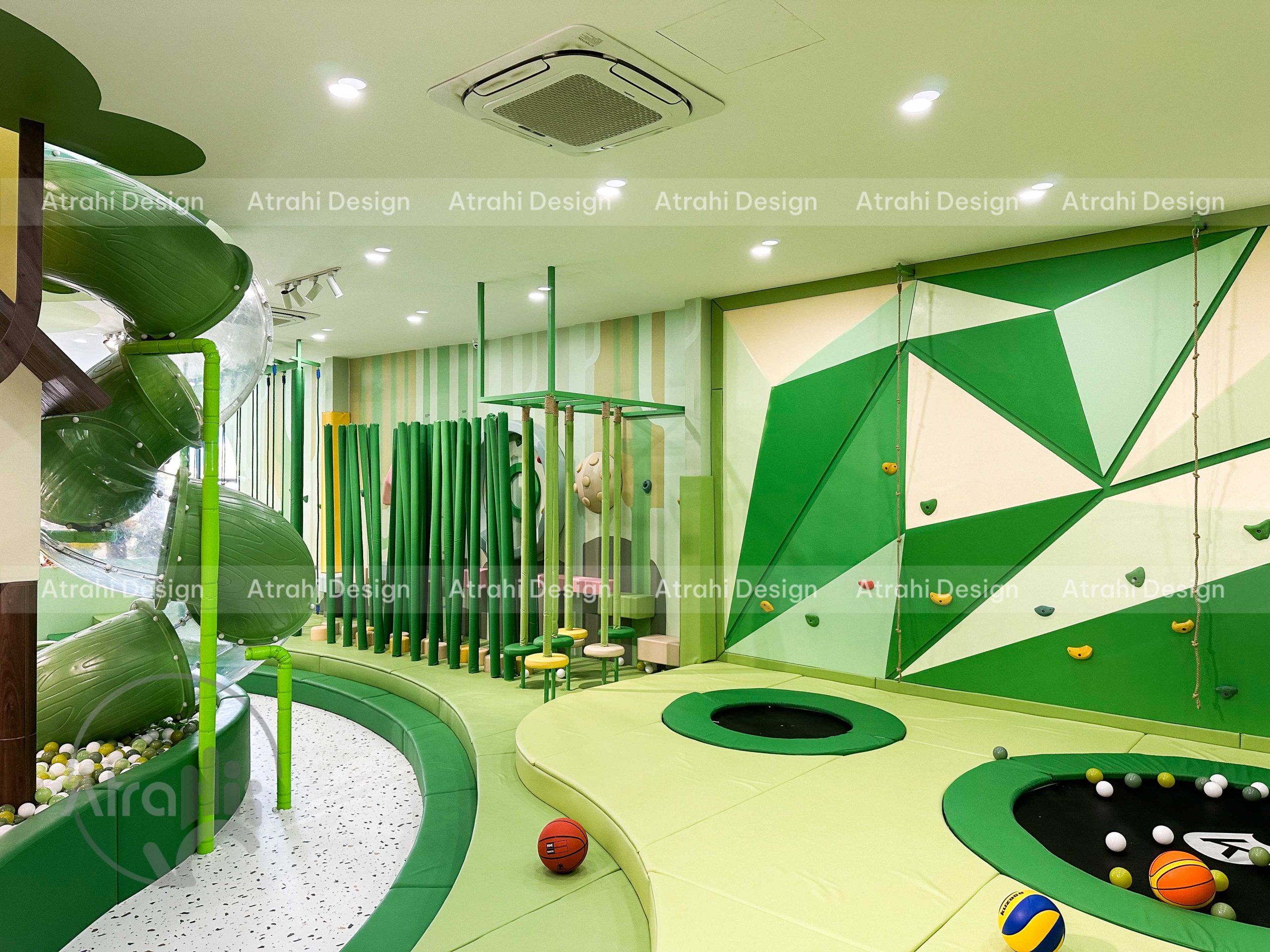 Thiết Kế Thi Công Khu vui chơi Happy Forest kidsplay cafe | Mô Hình Khu vui chơi kết hợp cafe