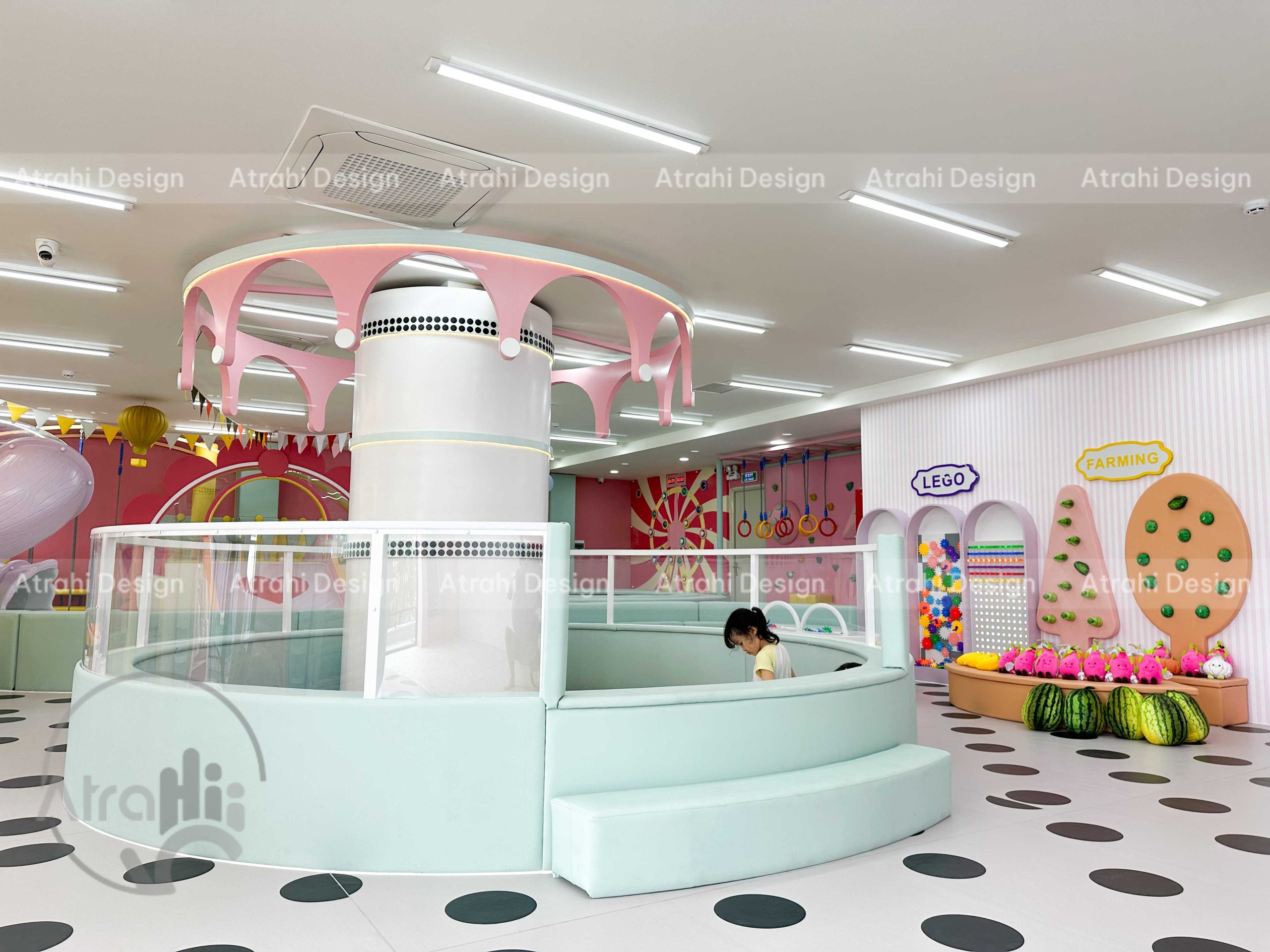 Thiết kế khu vui chơi chủ đề rạp xiếc – Cam Be Bé Kidsplay Cafe