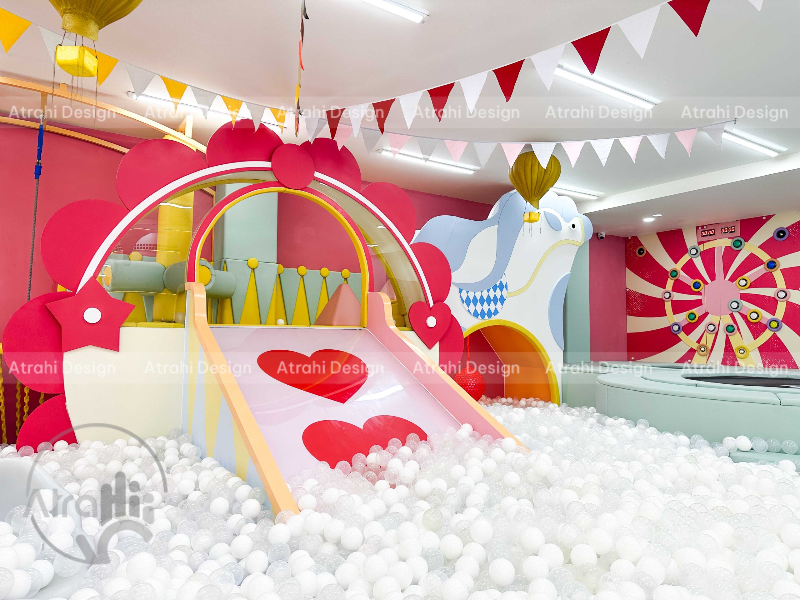 Thiết kế khu vui chơi chủ đề rạp xiếc – Cam Be Bé Kidsplay Cafe