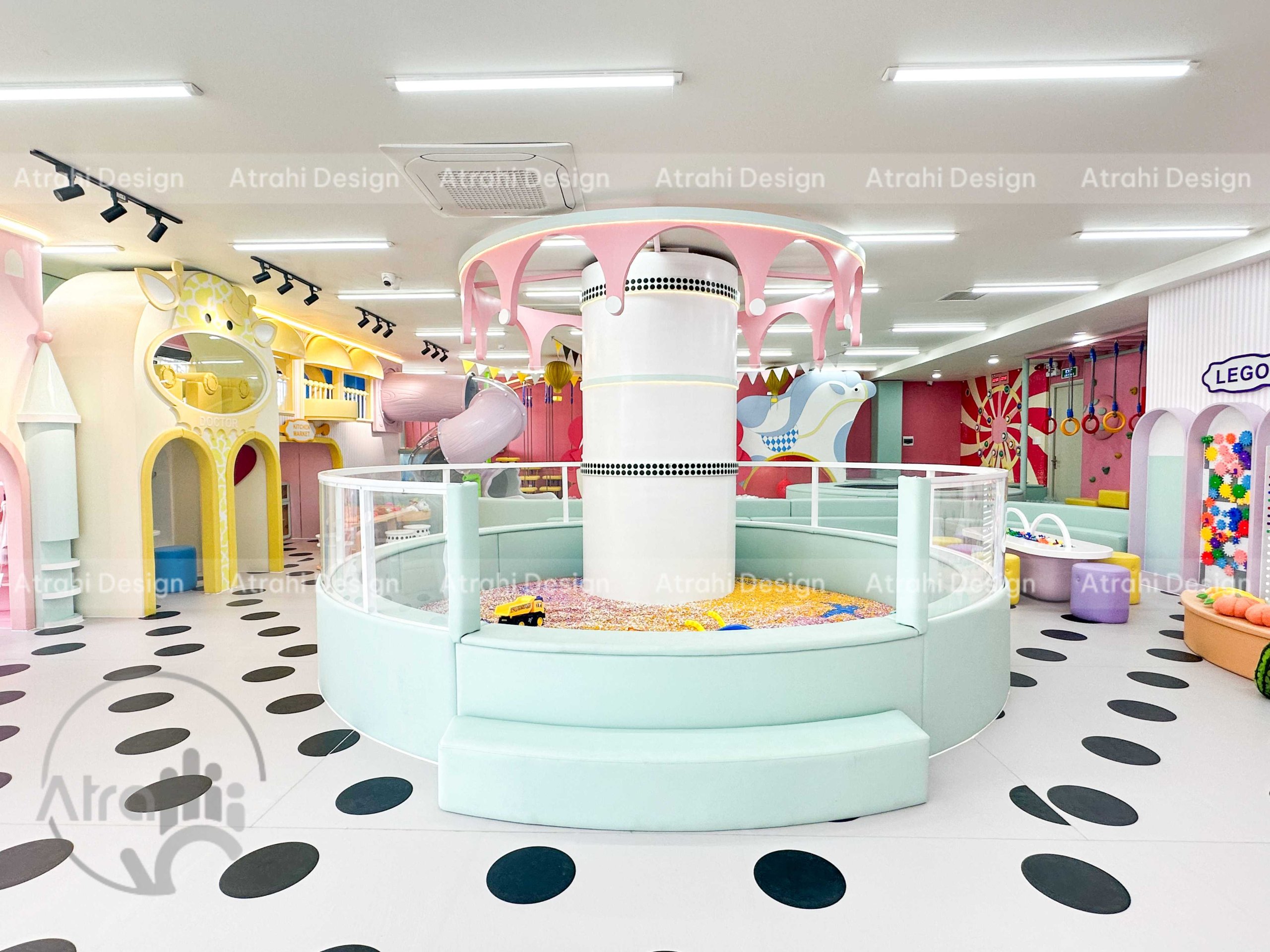 Thiết kế khu vui chơi chủ đề rạp xiếc – Cam Be Bé Kidsplay Cafe