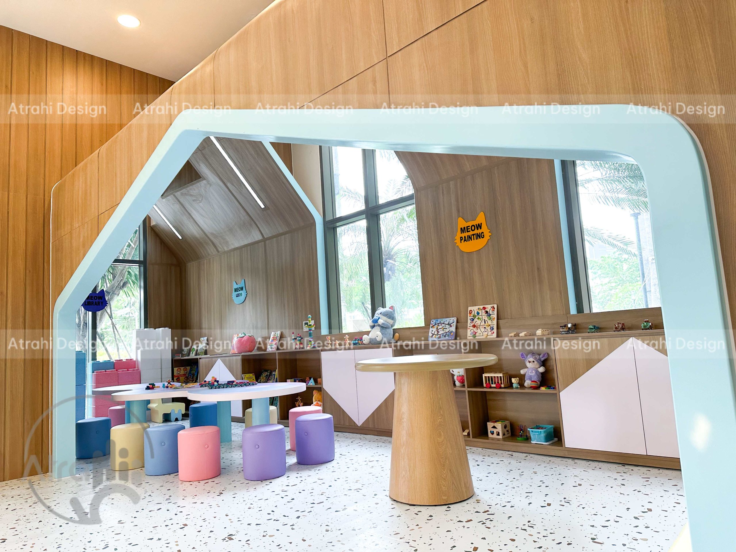 Thiết kế khu vui chơi trẻ em chủ đề mèo – Meow Meow Kids Cafe Quận 4