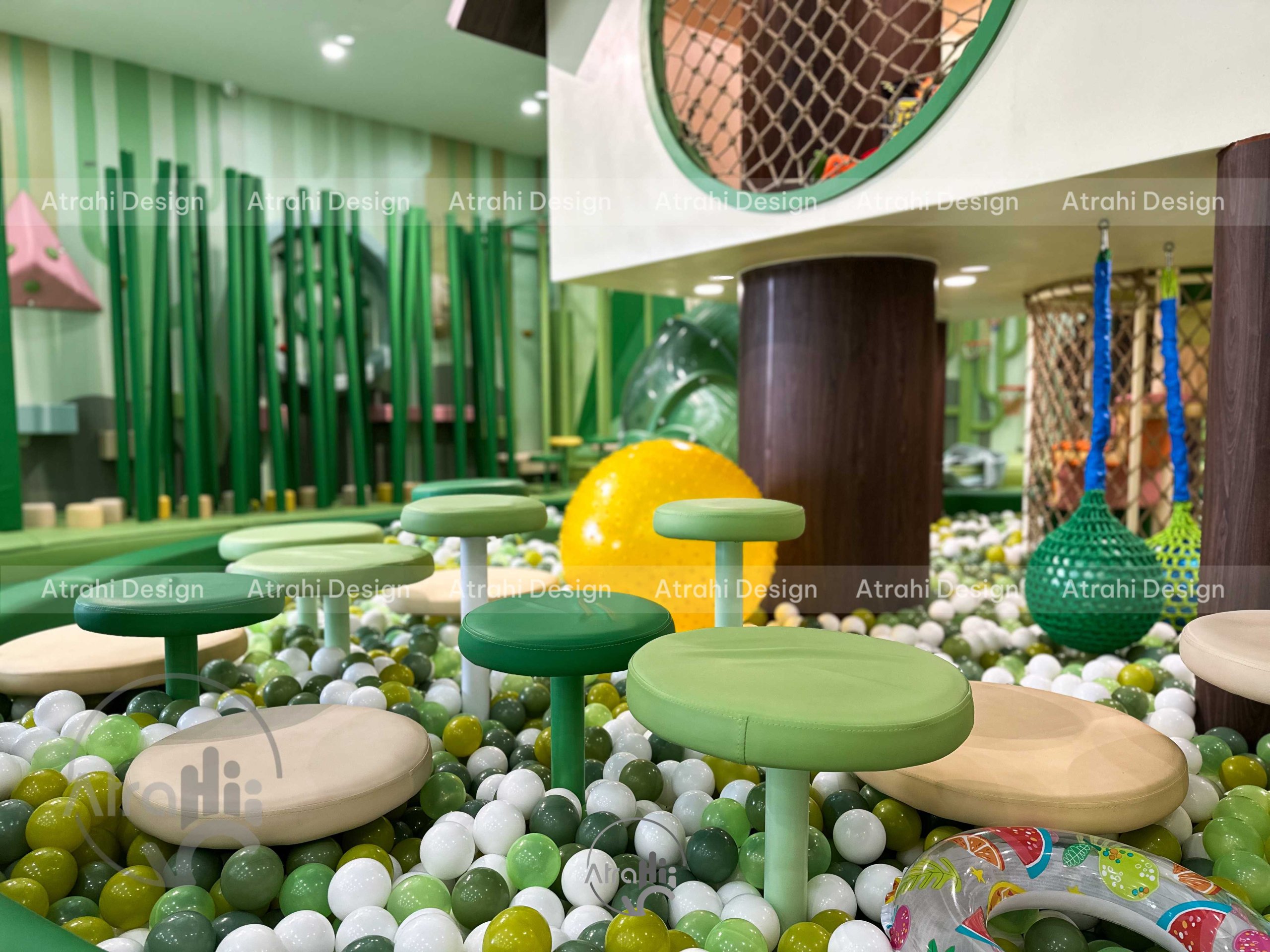 Thiết Kế Thi Công Khu vui chơi Happy Forest kidsplay cafe | Mô Hình Khu vui chơi kết hợp cafe