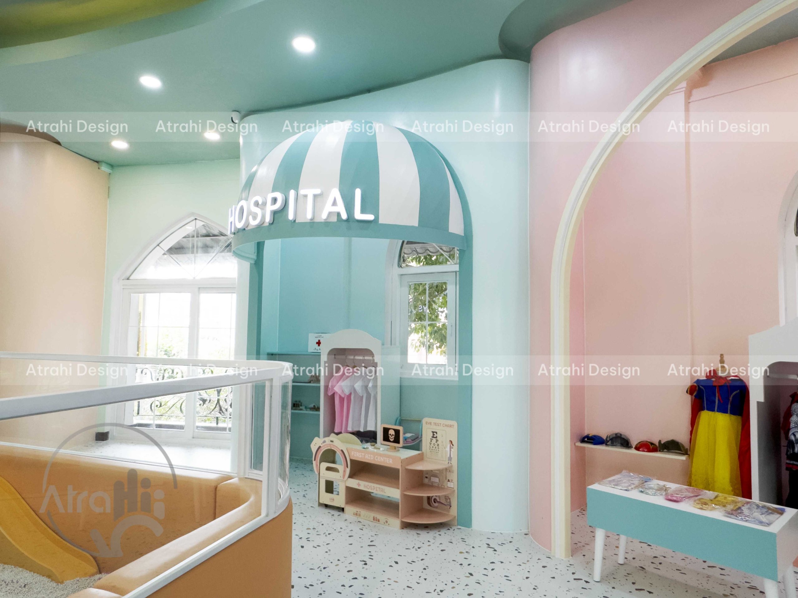 Thiết kế khu vui chơi đẹp – Dự án khu vui chơi Ngọc Phát Kidsplay Café