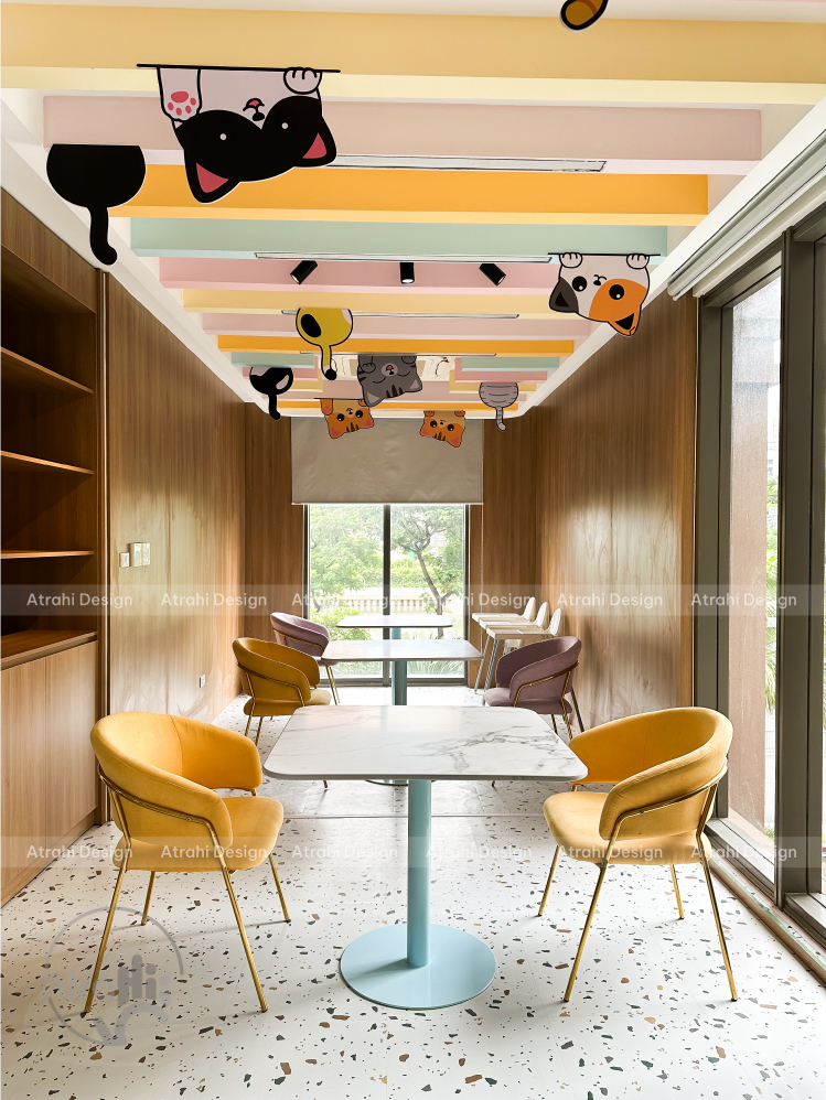 Thiết kế khu vui chơi trẻ em chủ đề mèo – Meow Meow Kids Cafe Quận 4