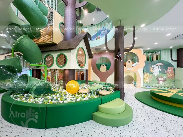 Thiết Kế Thi Công Khu vui chơi Happy Forest kidsplay cafe | Mô Hình Khu vui chơi kết hợp cafe 5