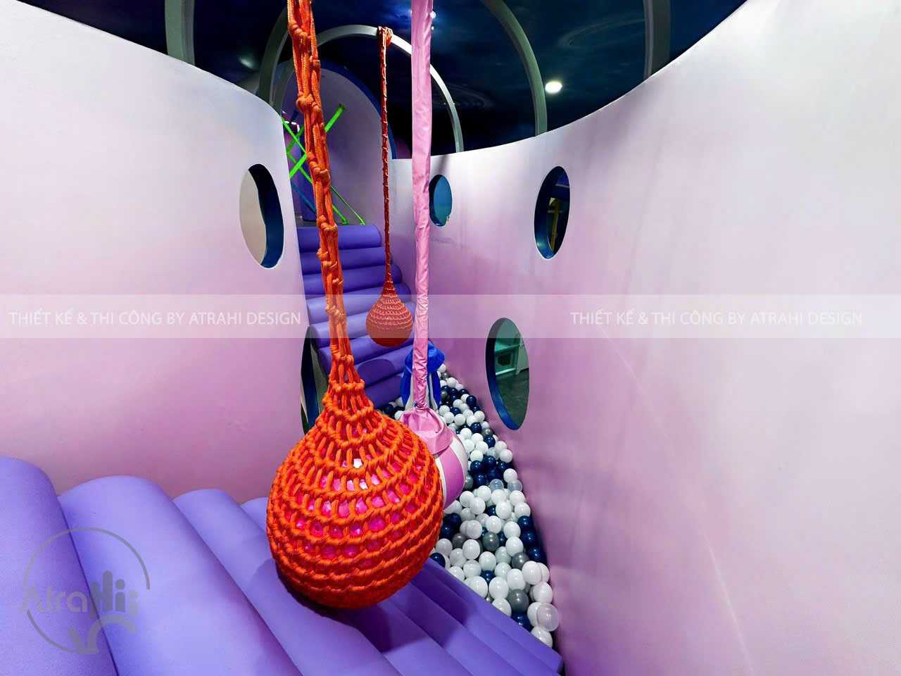 Atrahi Kidsplay & Legend Art – Khu vui chơi trẻ em trong nhà giàu tính nghệ thuật