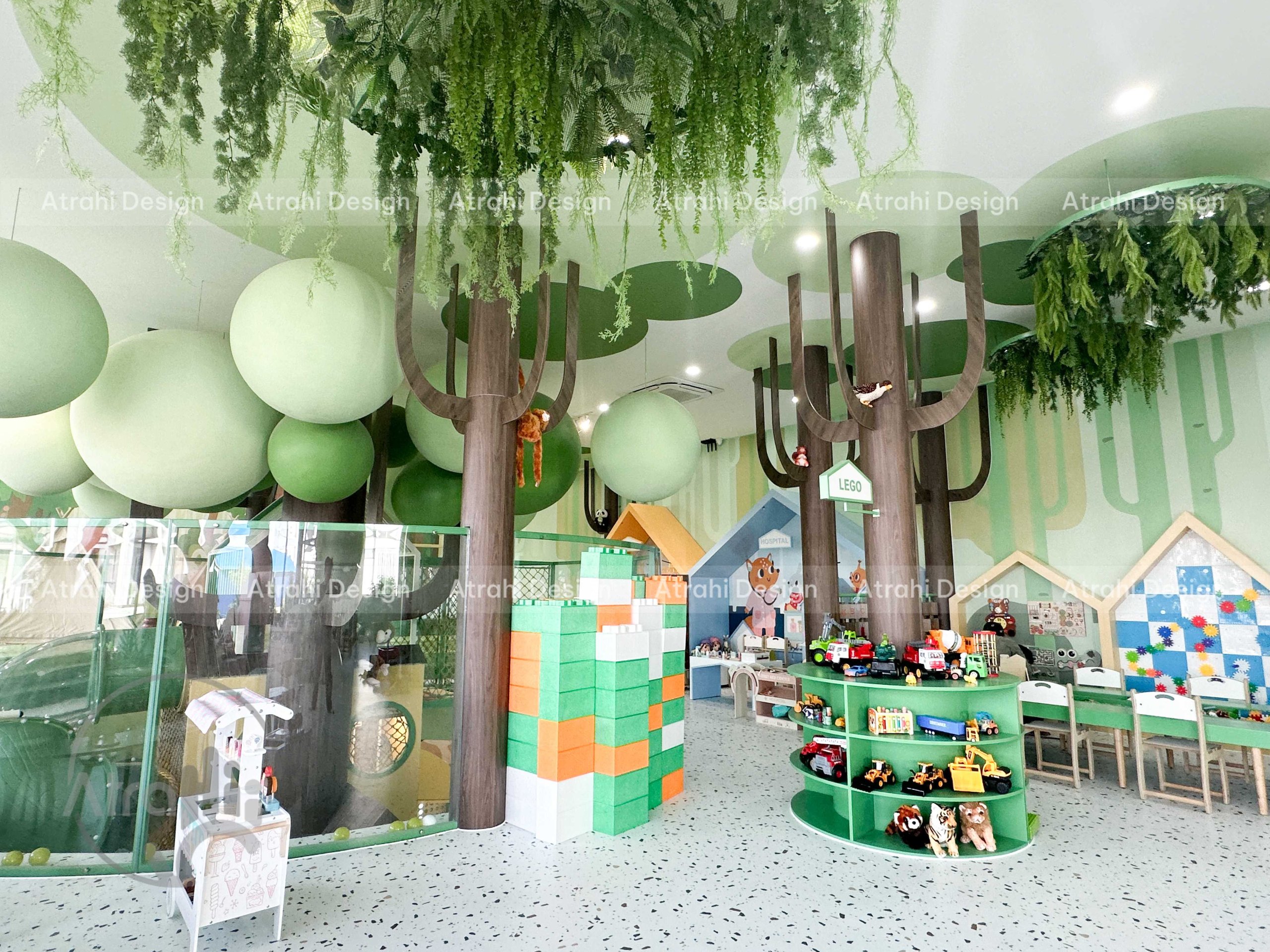 Thiết Kế Thi Công Khu vui chơi Happy Forest kidsplay cafe | Mô Hình Khu vui chơi kết hợp cafe