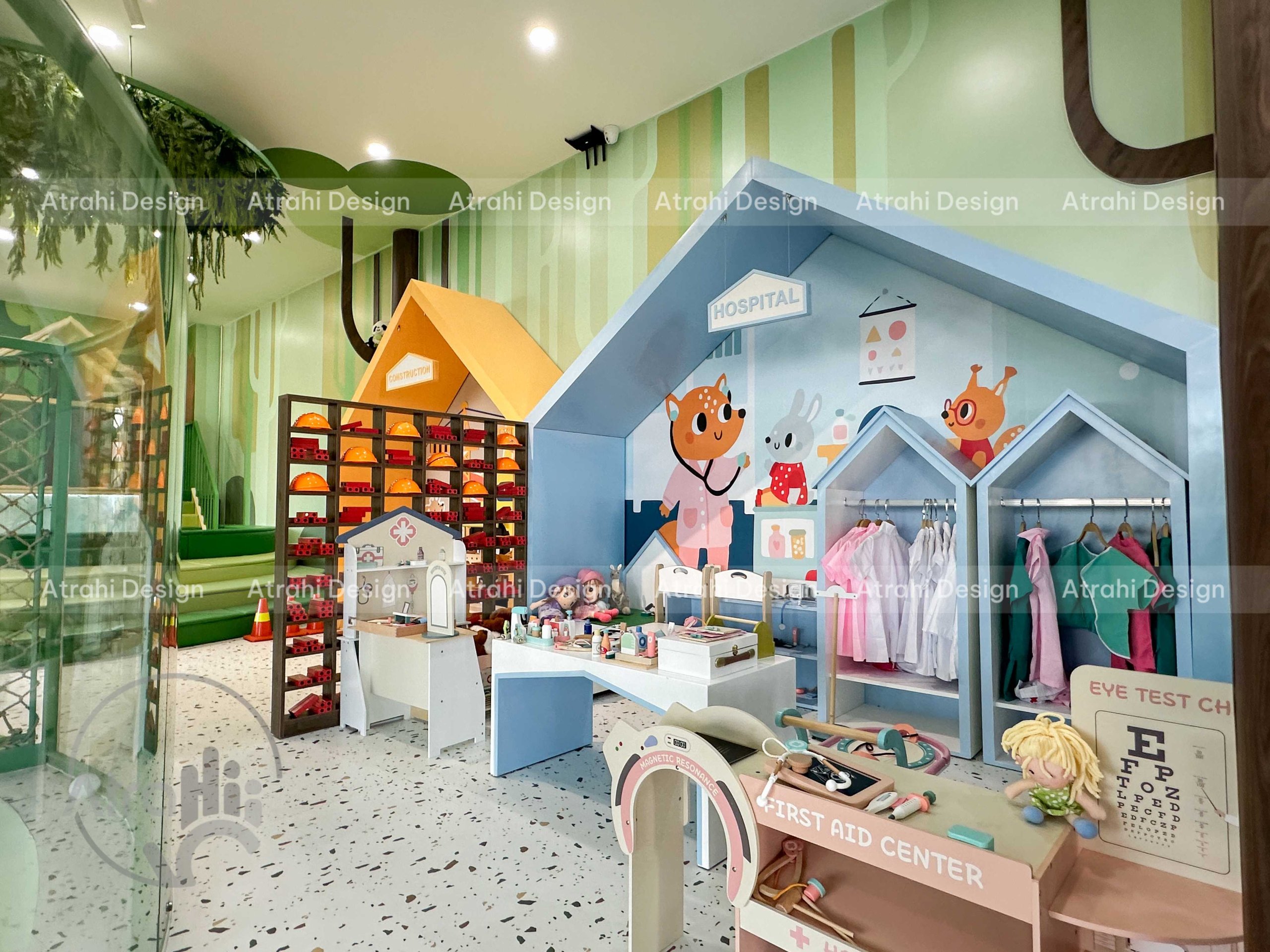 Thiết Kế Thi Công Khu vui chơi Happy Forest kidsplay cafe | Mô Hình Khu vui chơi kết hợp cafe