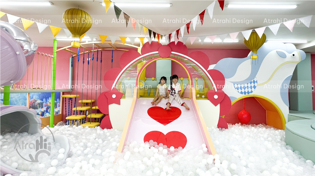 Thiết kế khu vui chơi chủ đề rạp xiếc – Cam Be Bé Kidsplay Cafe