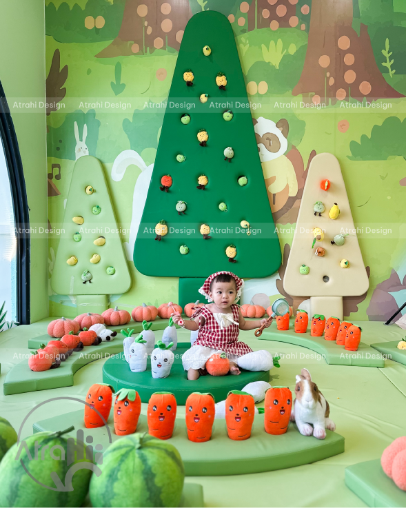 Thiết Kế Thi Công Khu vui chơi Happy Forest kidsplay cafe | Mô Hình Khu vui chơi kết hợp cafe