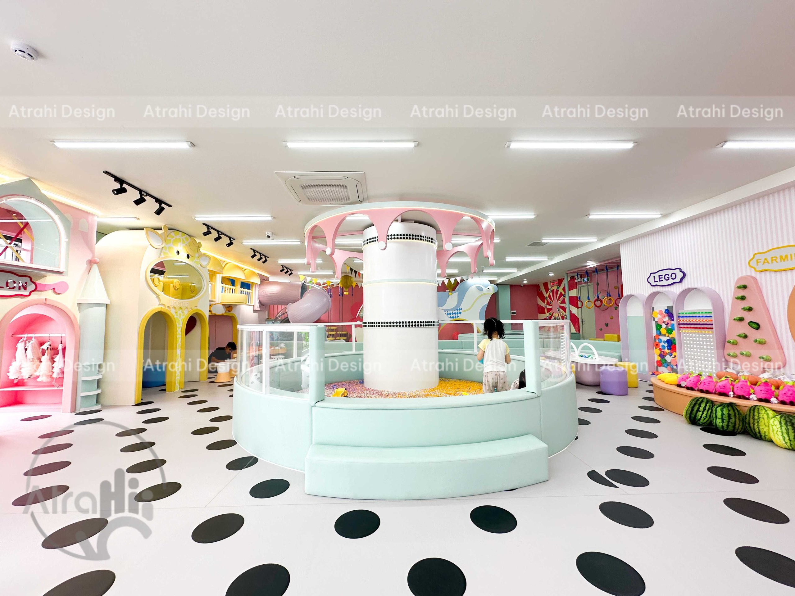 Thiết kế khu vui chơi chủ đề rạp xiếc – Cam Be Bé Kidsplay Cafe