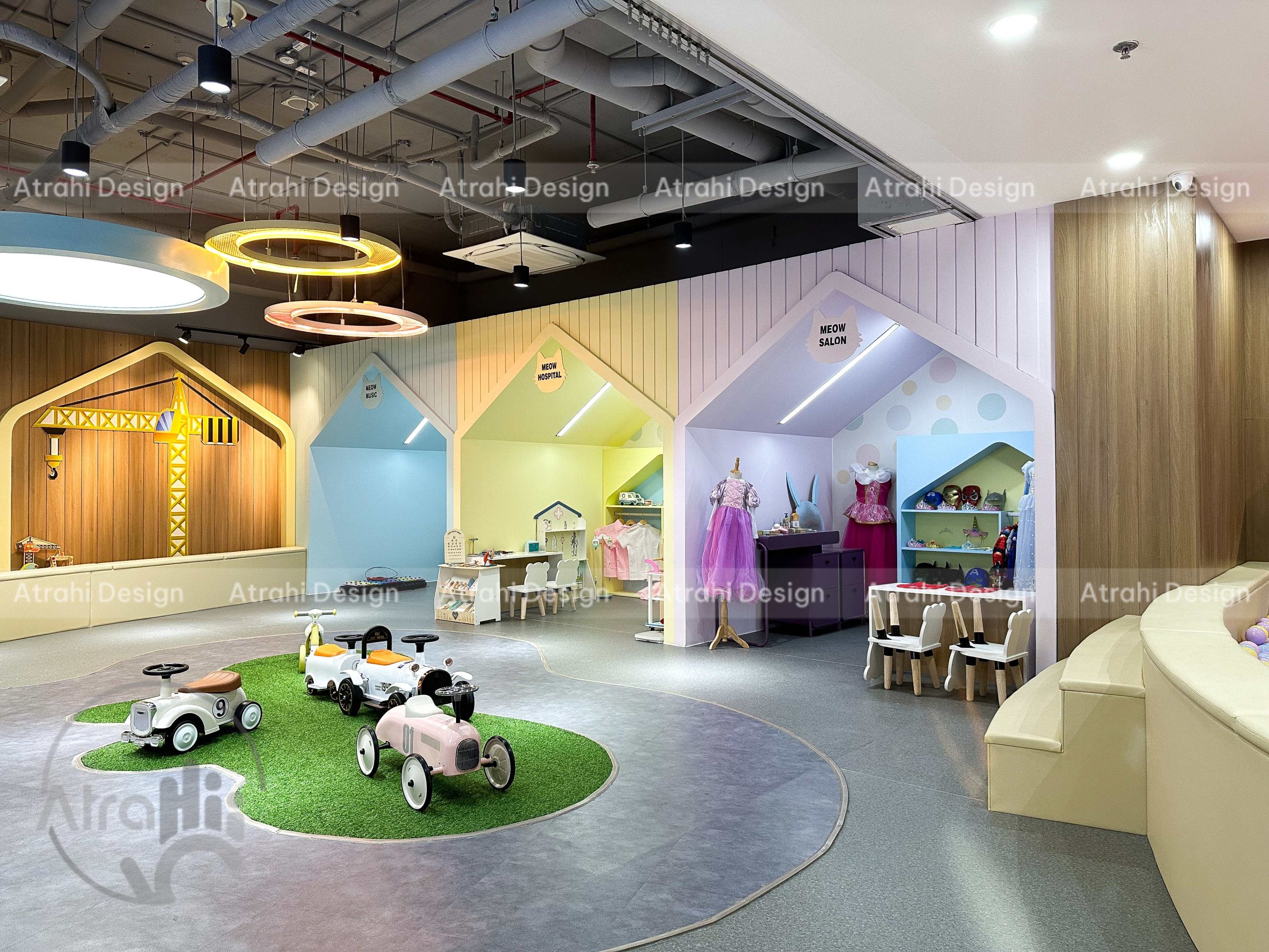 Thiết kế khu vui chơi trẻ em chủ đề mèo – Meow Meow Kids Cafe Quận 4