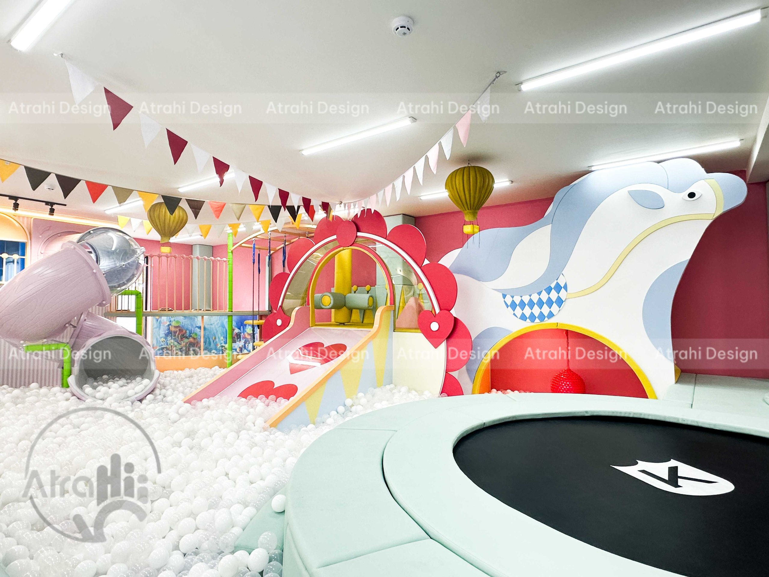 Thiết kế khu vui chơi chủ đề rạp xiếc – Cam Be Bé Kidsplay Cafe