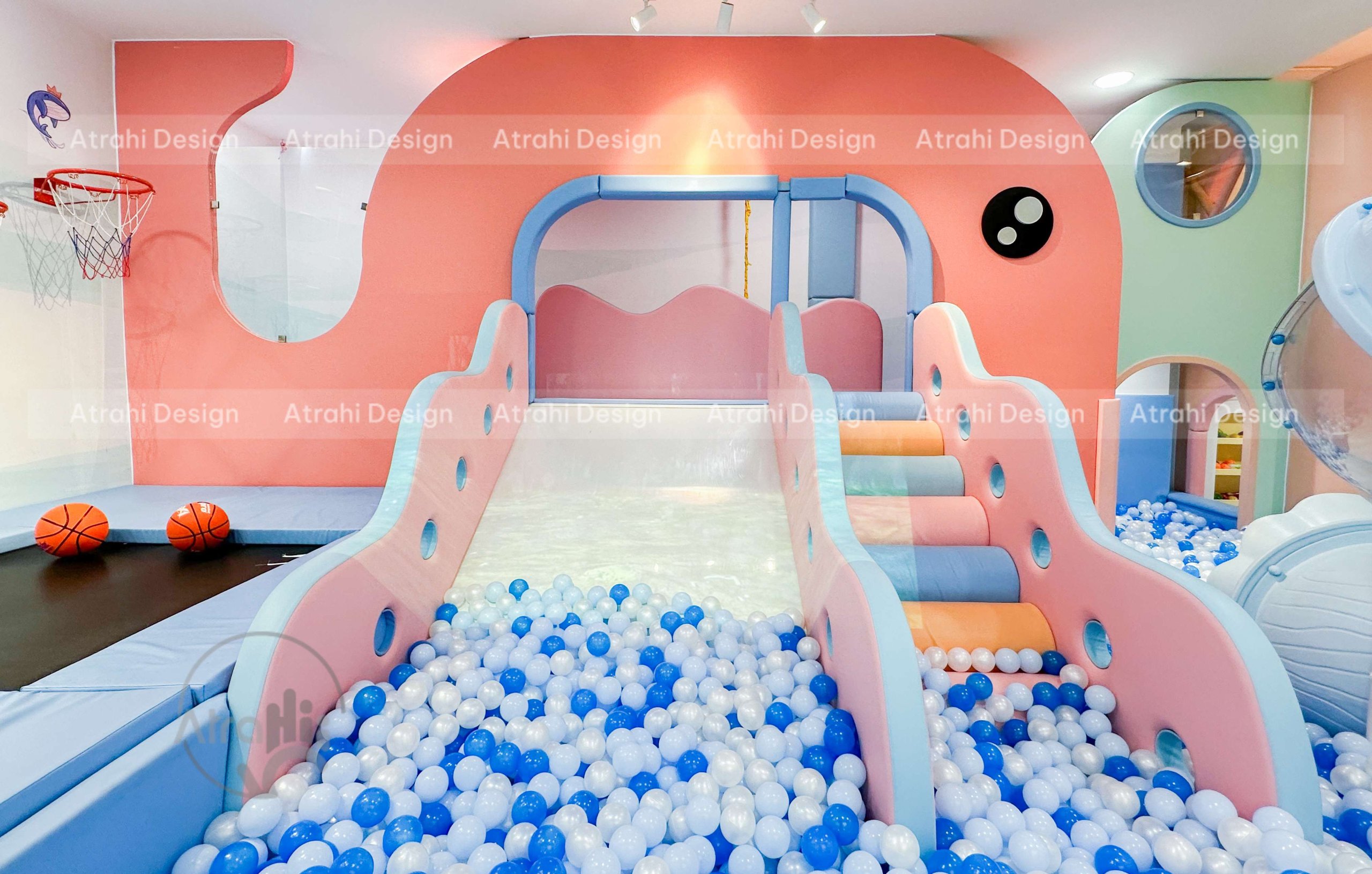 Thiết kế kids cafe trọn gói TiGold Kids Cafe – Không gian đại dương sáng tạo tại Gò Vấp