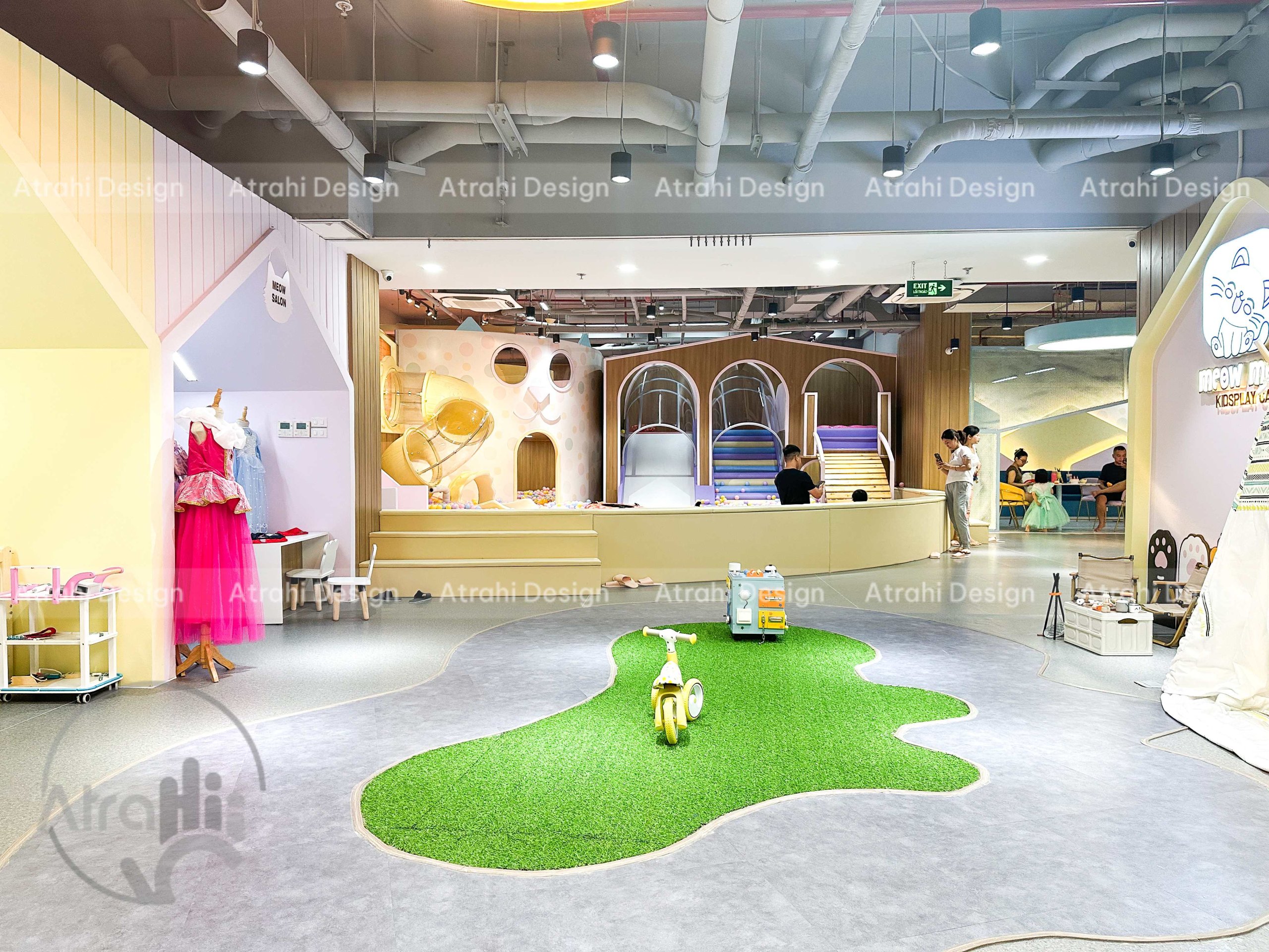 Thiết kế khu vui chơi trẻ em chủ đề mèo – Meow Meow Kids Cafe Quận 4