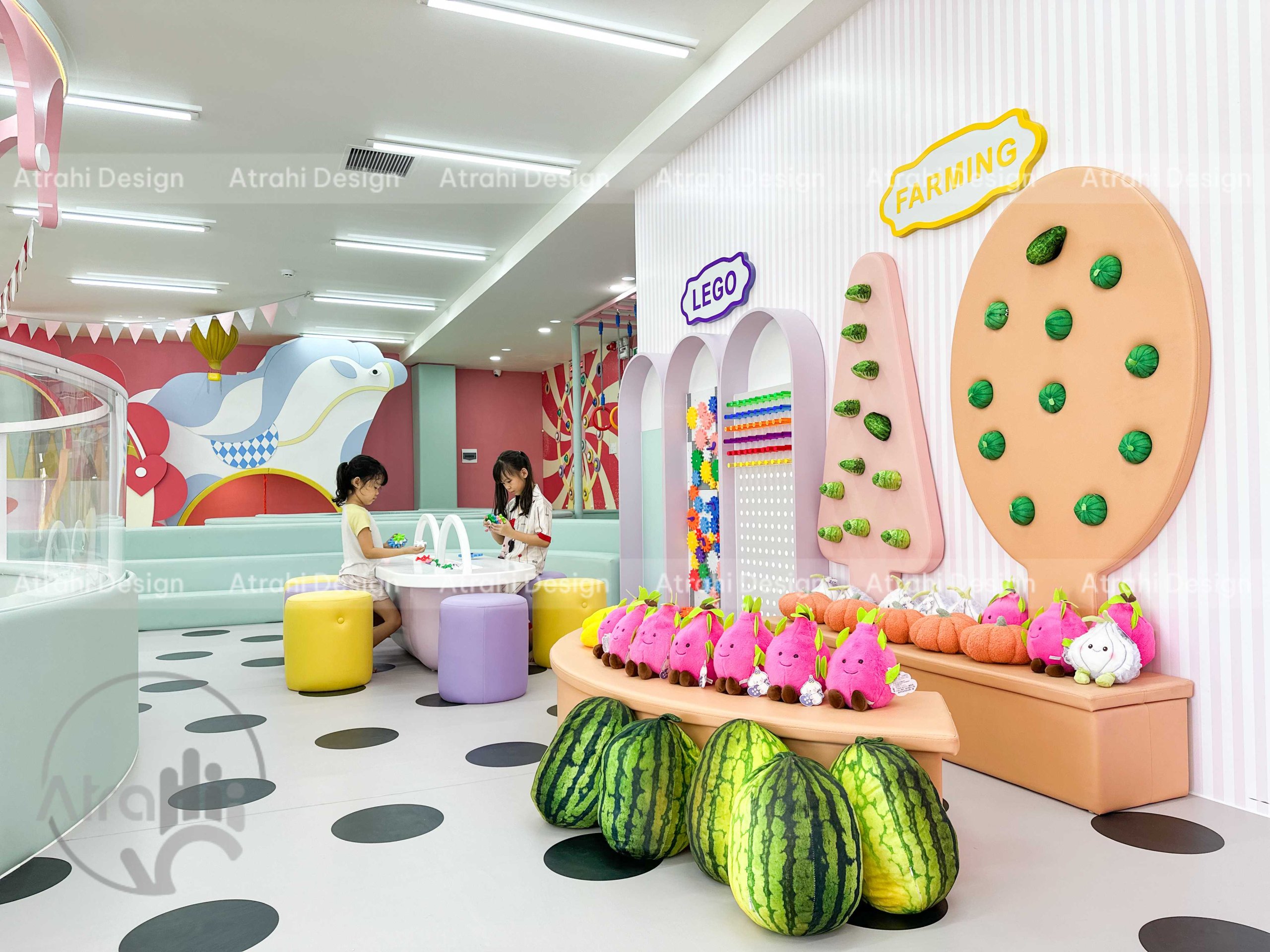 Thiết kế khu vui chơi chủ đề rạp xiếc – Cam Be Bé Kidsplay Cafe