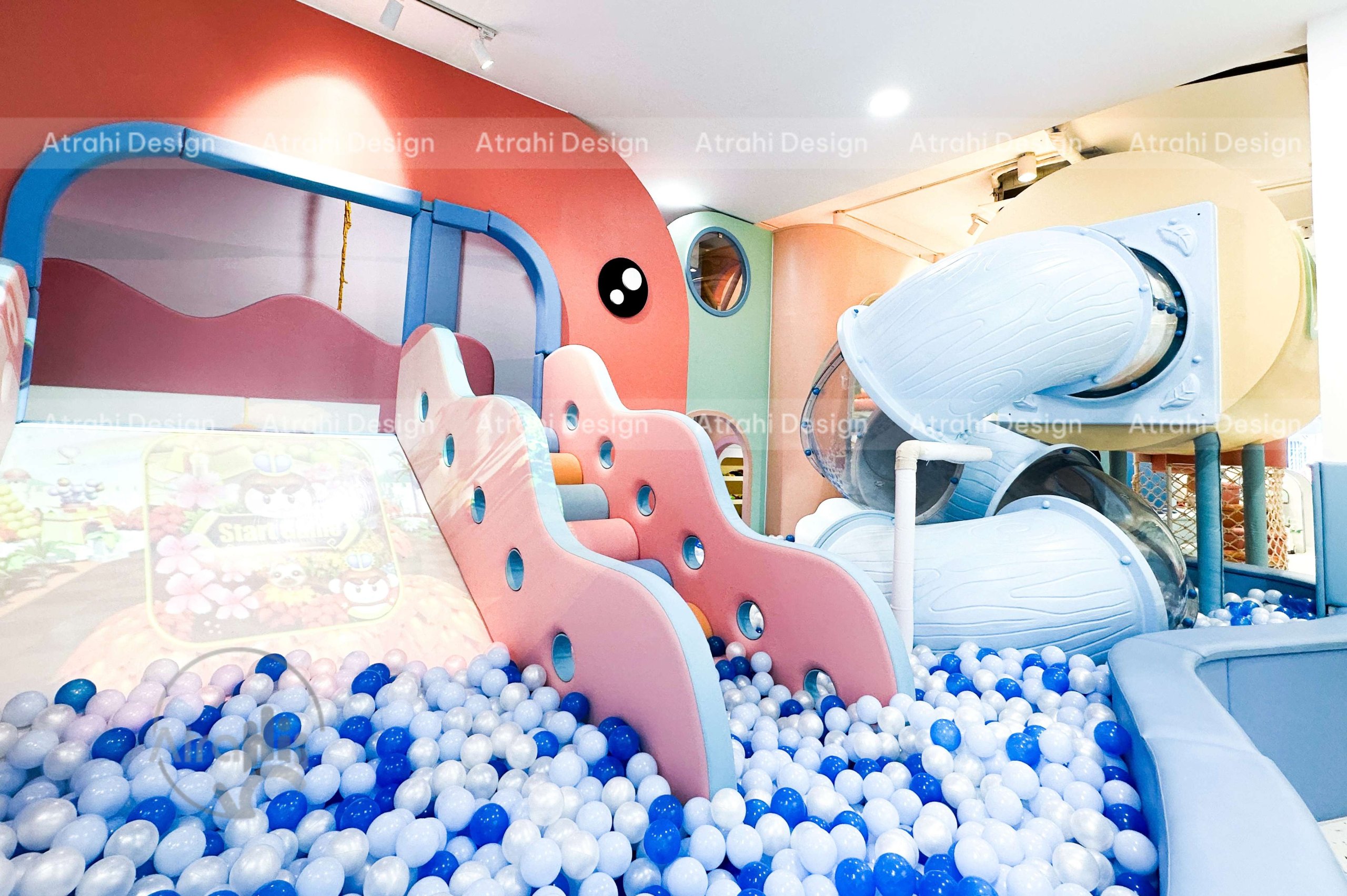 Thiết kế kids cafe trọn gói TiGold Kids Cafe – Không gian đại dương sáng tạo tại Gò Vấp