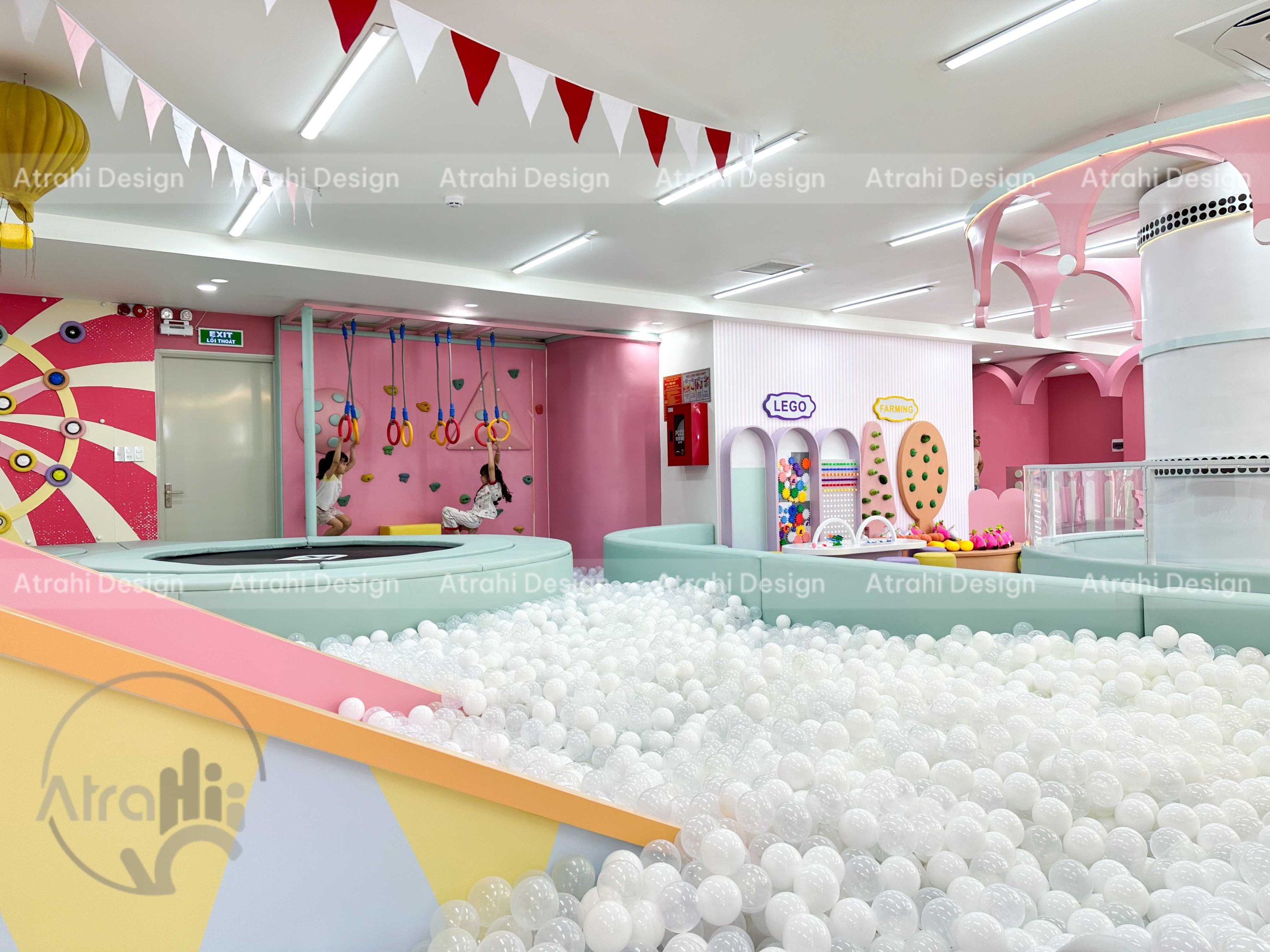 Thiết kế khu vui chơi chủ đề rạp xiếc – Cam Be Bé Kidsplay Cafe