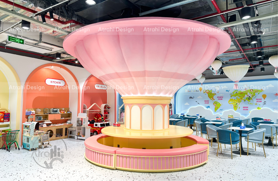 Dự án khu vui chơi trẻ em Kids Camp Plus – Atrahi Design thiết kế & thi công trọn gói