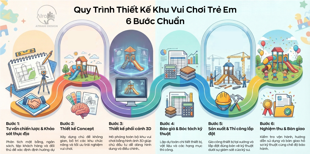 Quy Trình Thiết Kế Khu Vui Chơi Trẻ Em Chuyên Nghiệp: 6 Bước Chuẩn Giúp Dự Án Thành Công 3