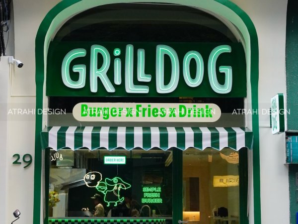 Thiết Kế Cửa Hàng Thức Ăn Nhanh GrillDog Quận 1 1