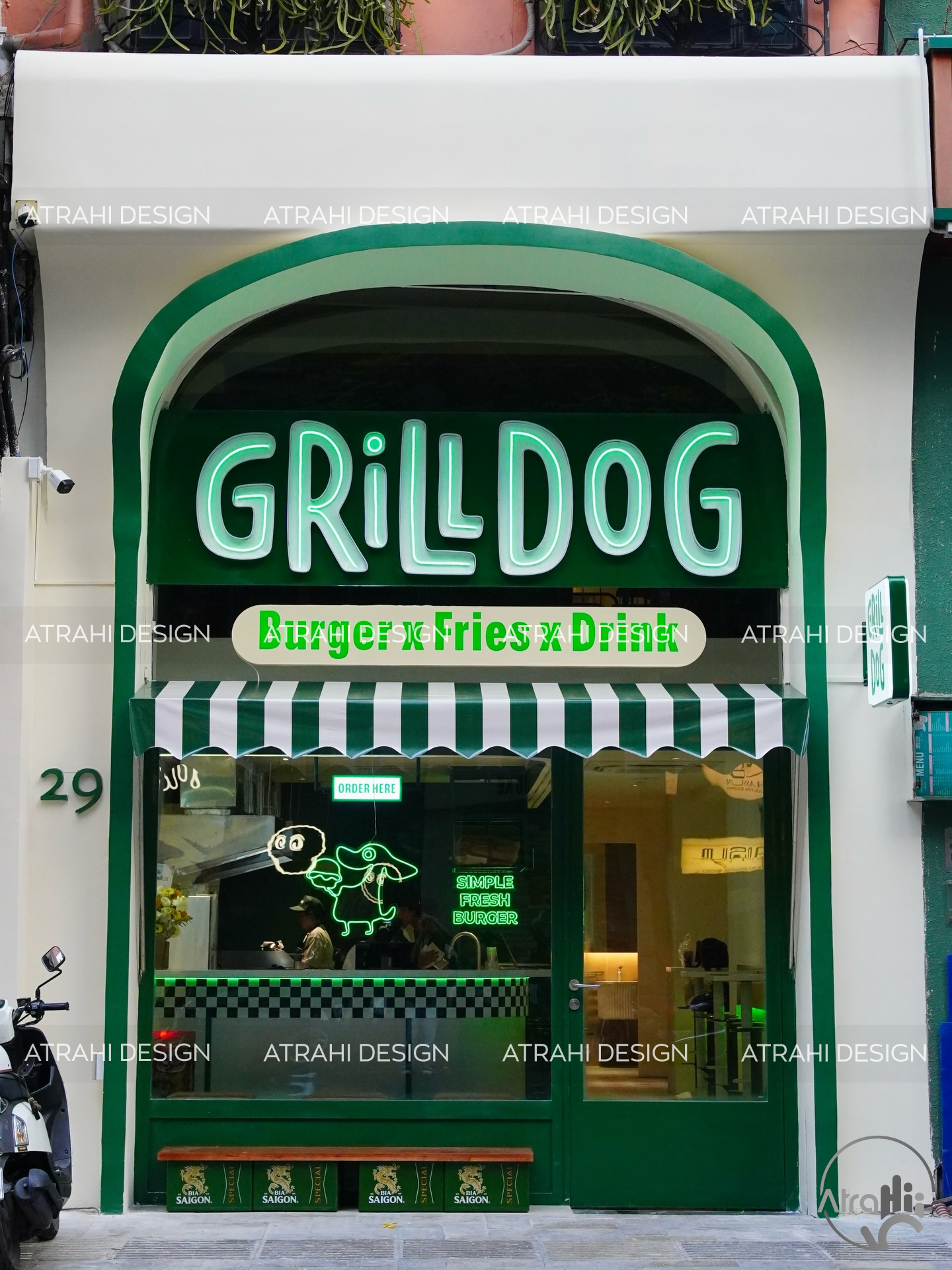 Thiết Kế Cửa Hàng Thức Ăn Nhanh GrillDog Quận 1