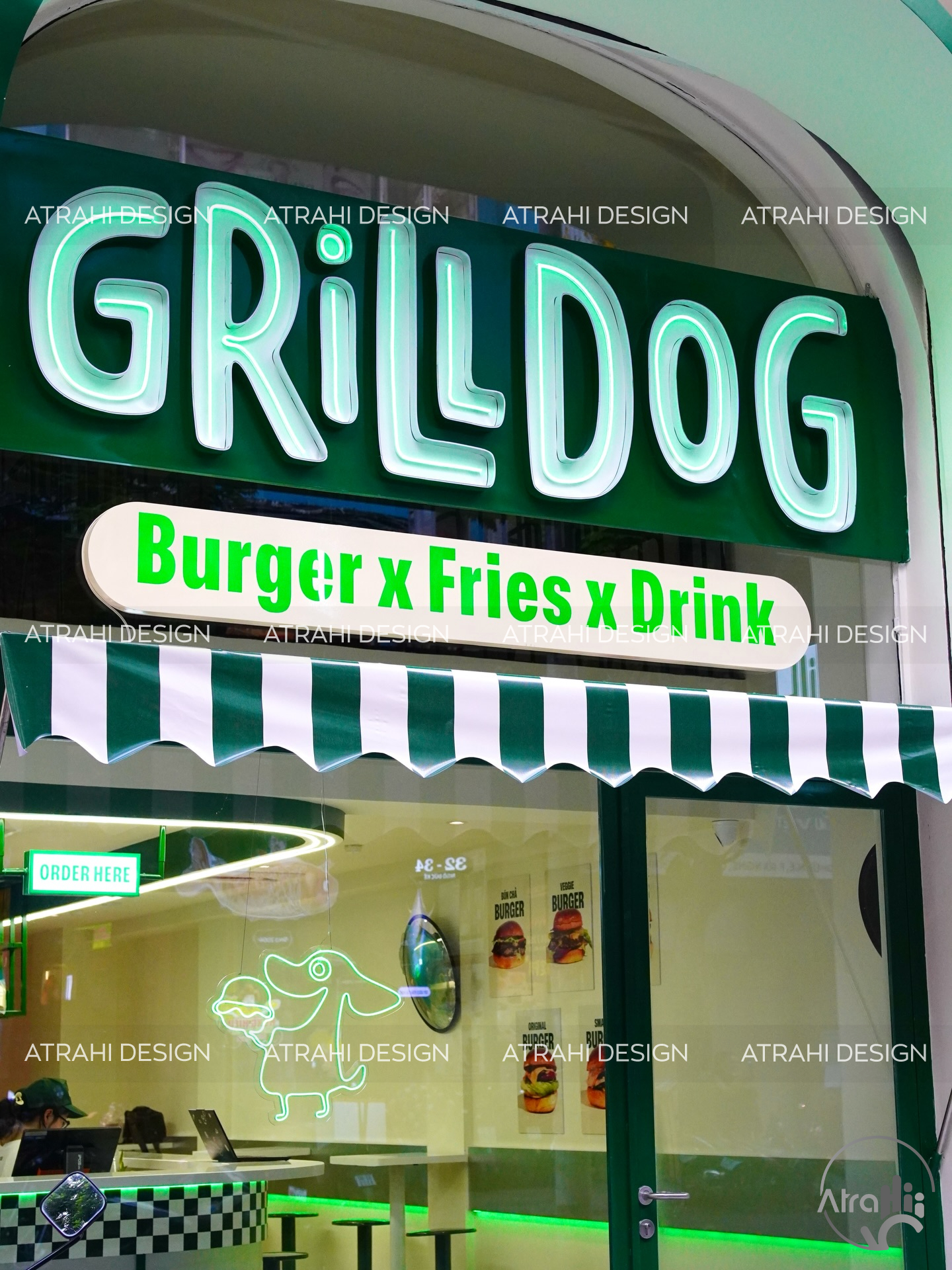 Thiết Kế Cửa Hàng Thức Ăn Nhanh GrillDog Quận 1