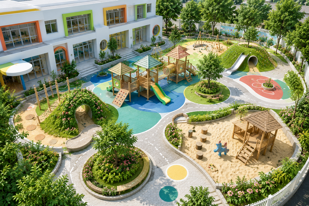 Mẫu thiết kế khu vui chơi trẻ em đẹp 05